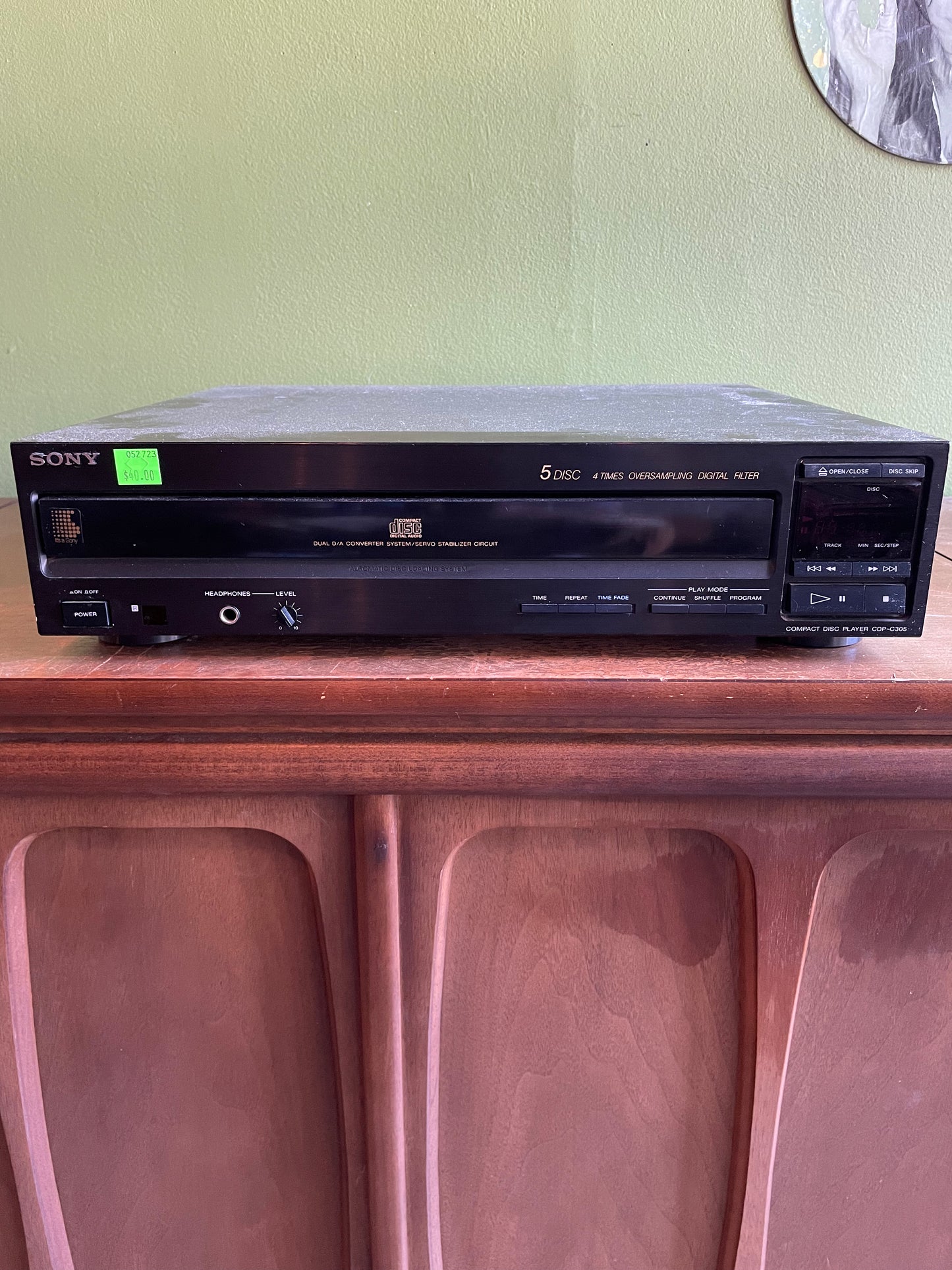 Sony CDP-C305 5-Disc CD Player