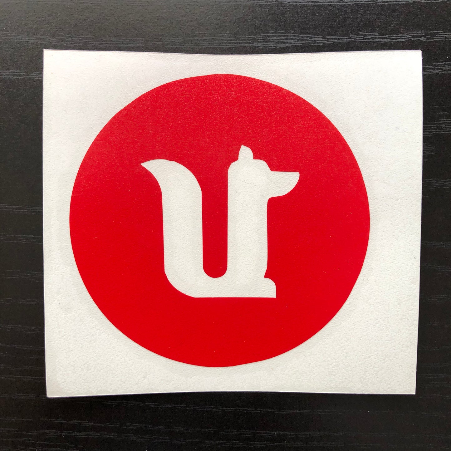 Underdog Records Logo Sticker (Red)