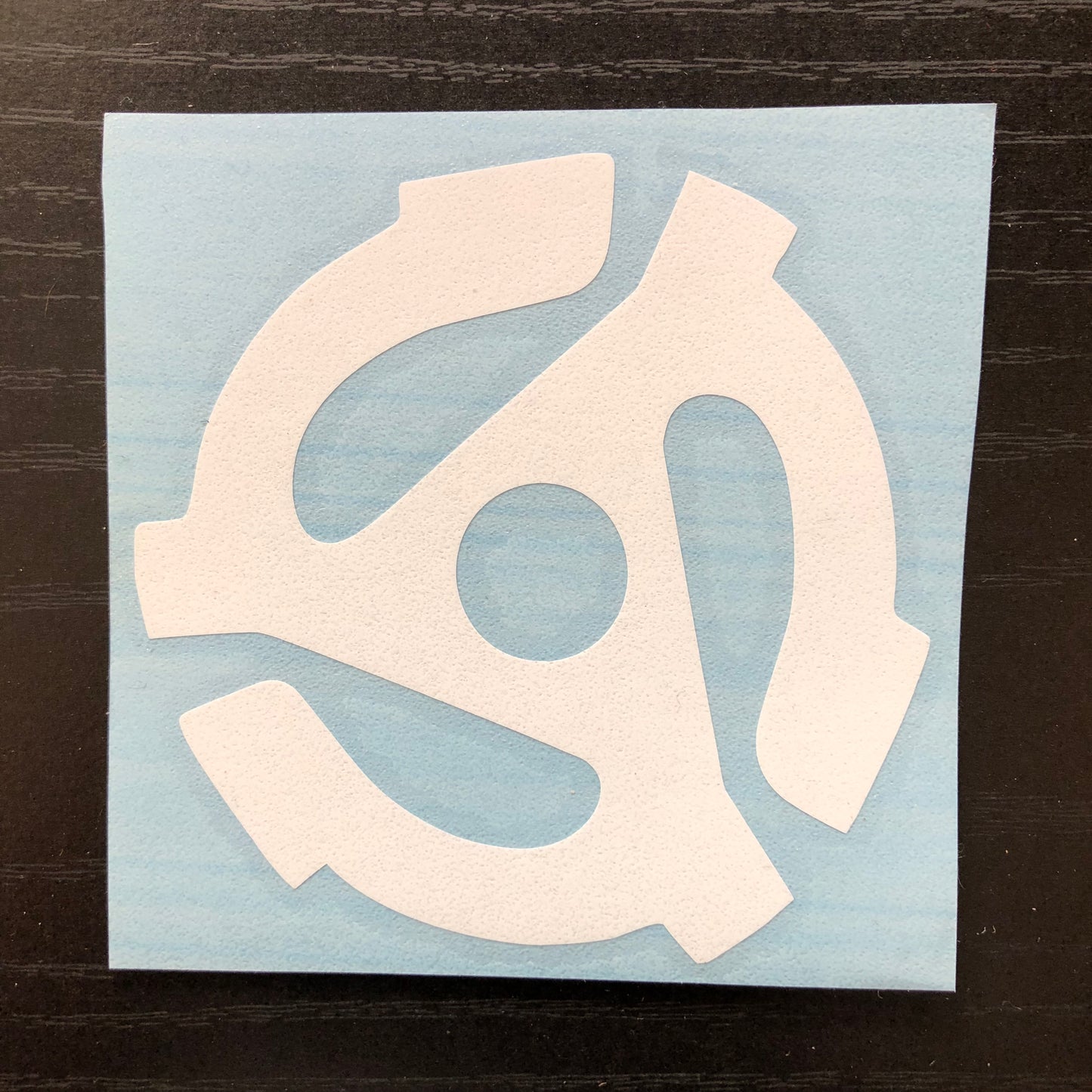 45 Adapter Sticker (White)