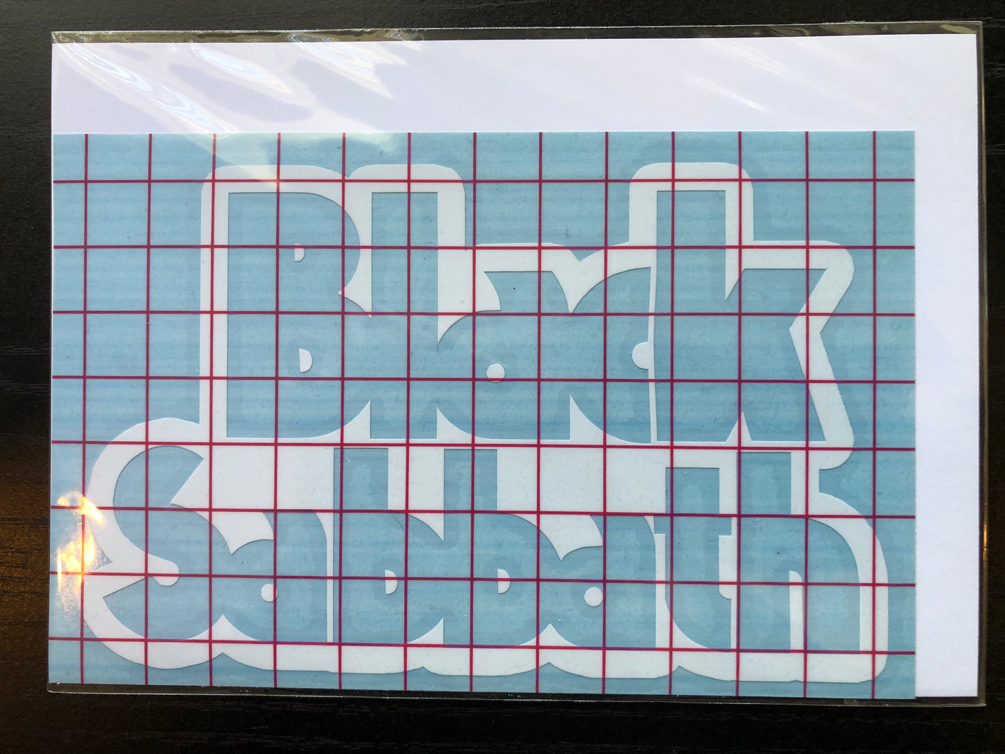 Black Sabbath Sticker (White + Transparent)
