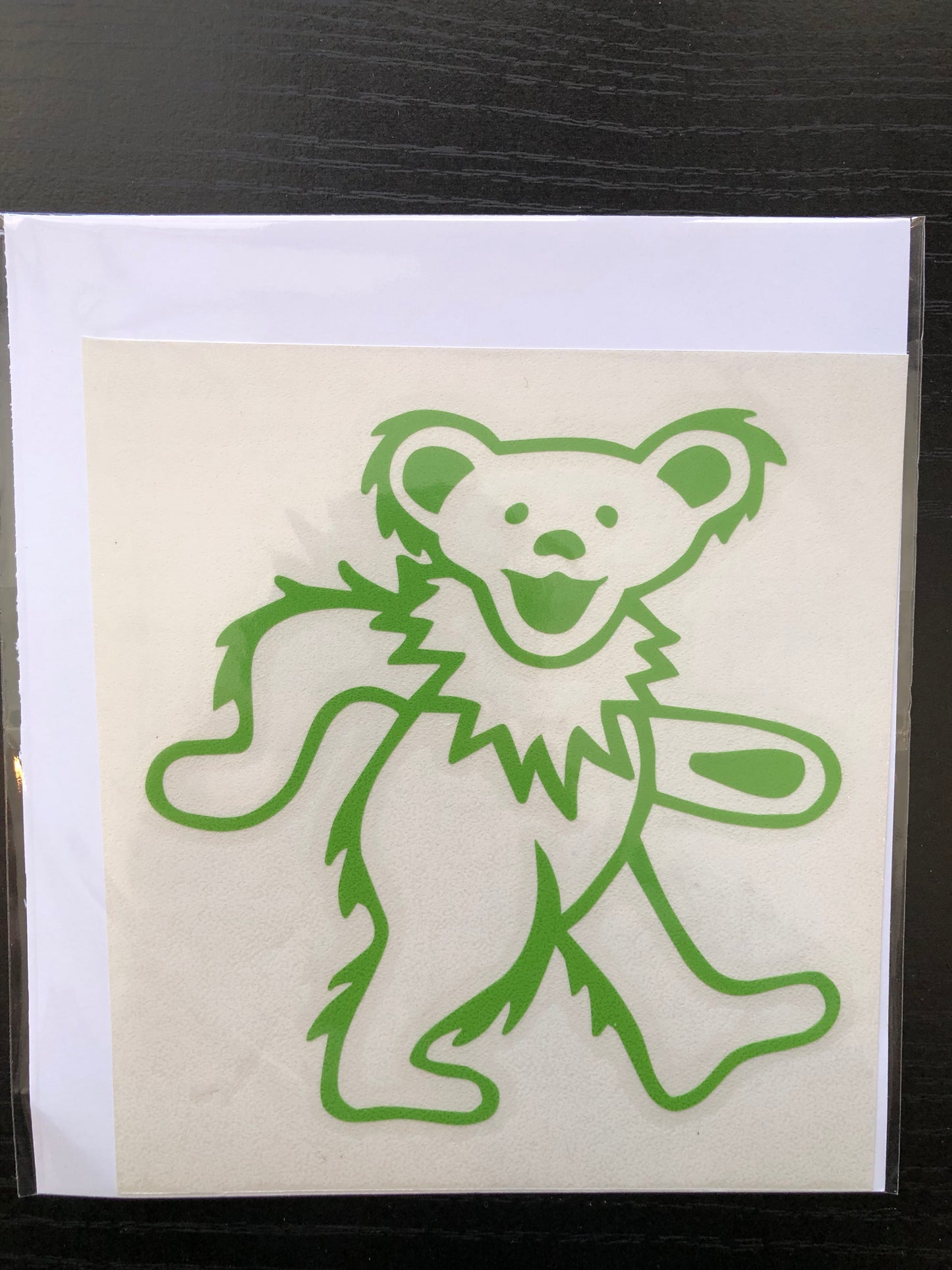 Grateful Dead Dancing Bear Sticker (Green)