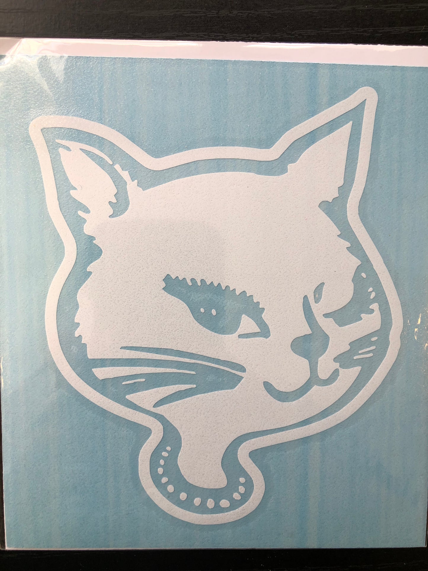 Winking Cat Sticker