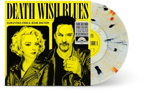 Samantha Fish & Jesse Dayton, "Death Wish Blues" (Clear Vinyl with Black & Orange Swirls)