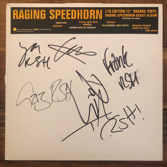 Raging Speedhorn, "Raging Speedhorn" (Orange + SIgned) [Used]