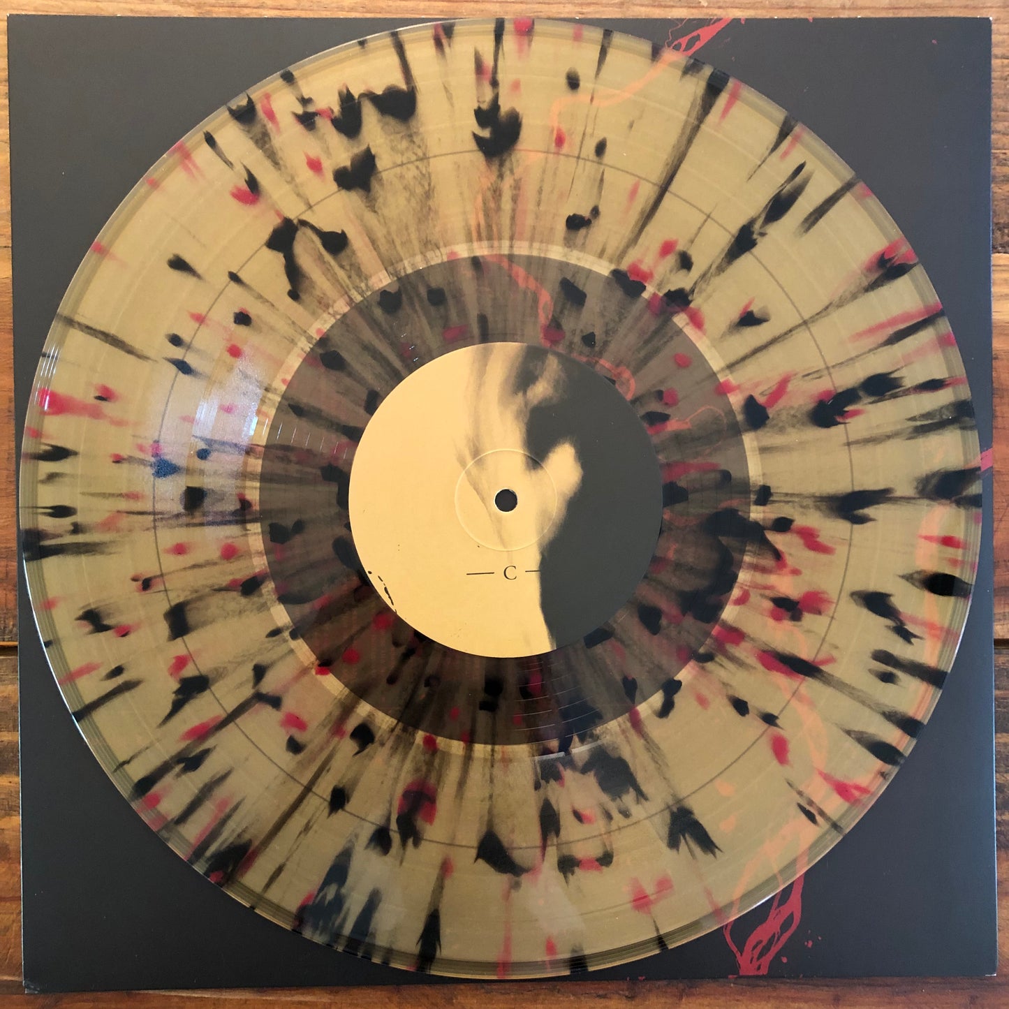 Ulcerate, "Shrines of Paralysis" (Gold w/ Red & Black Splatter) [Used]