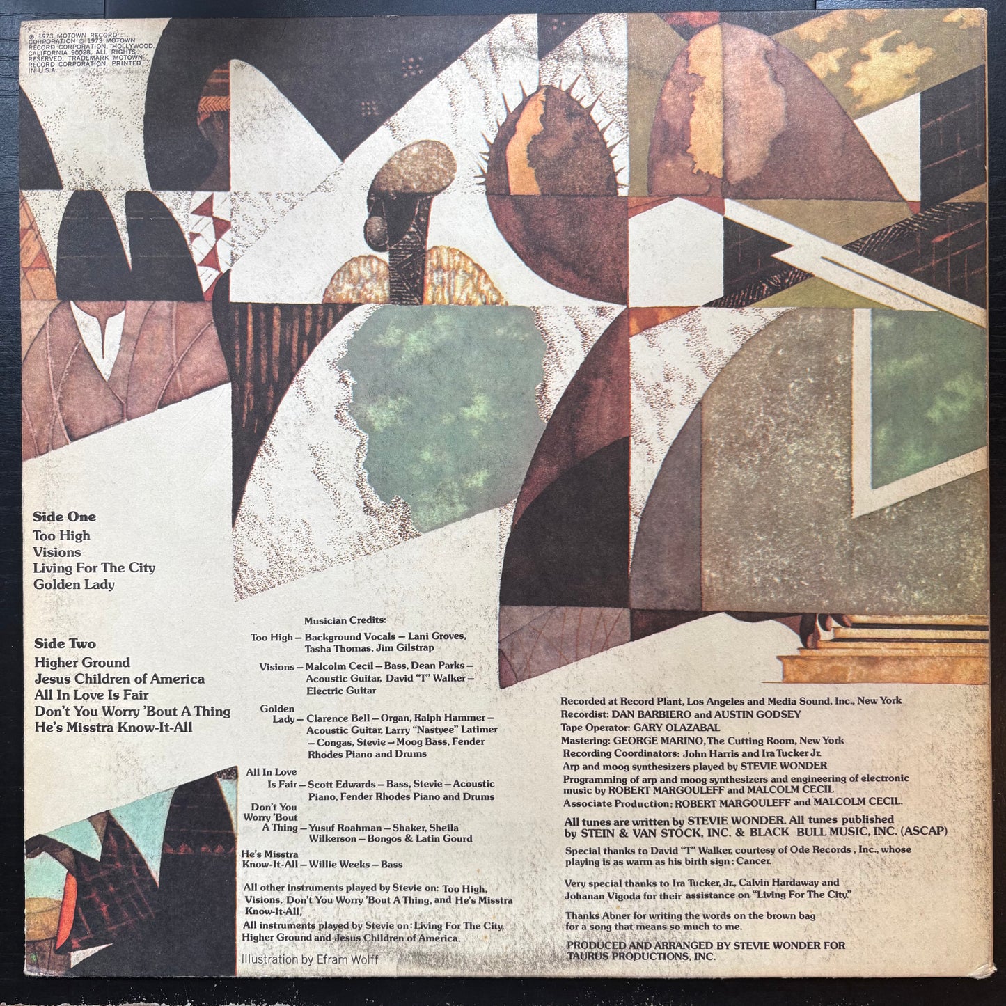 Stevie Wonder, "Innervisions" (LP) [VG Used]