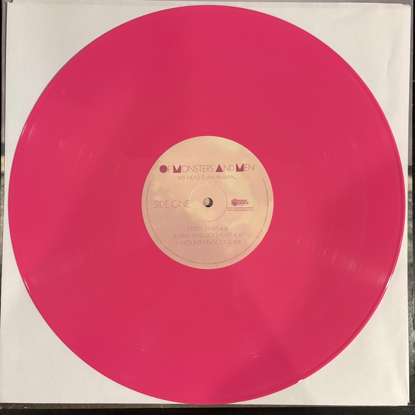 Of Monsters & Men, "My Head Is An Animal" (Pink Vinyl) [VG+ Used]
