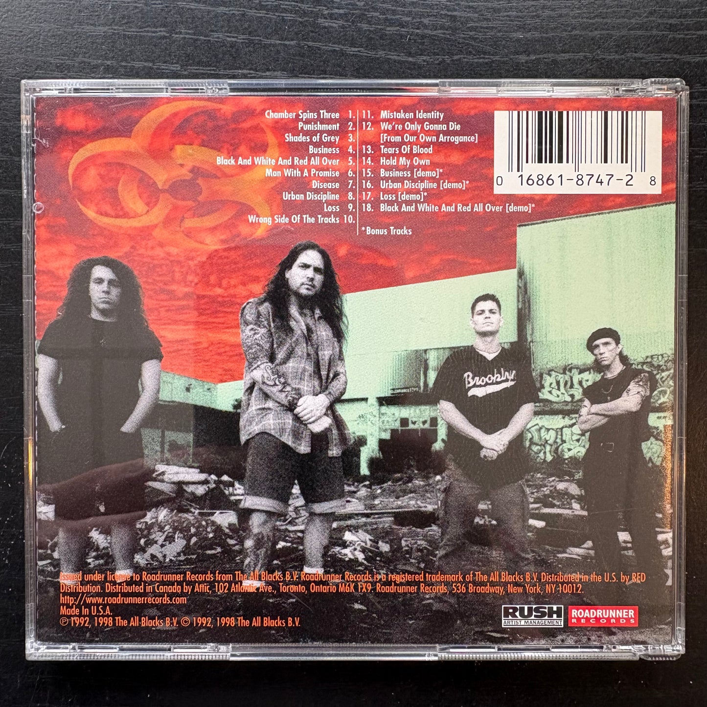 Biohazard, "Urban Discipline" (Gold Disc) [Used CD]