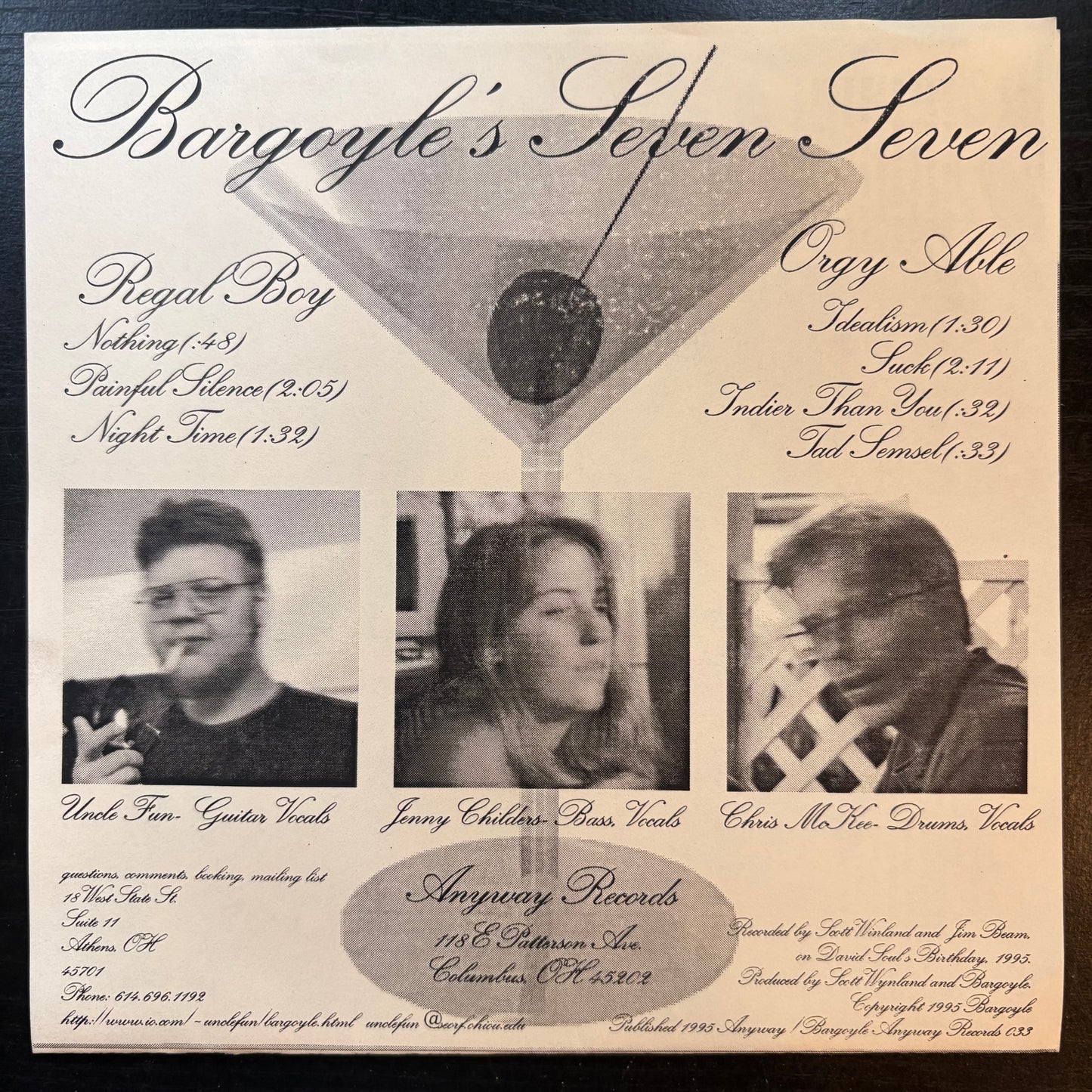 Bargoyle, "The Seven and Seven EP" (7" EP) [EX Used]