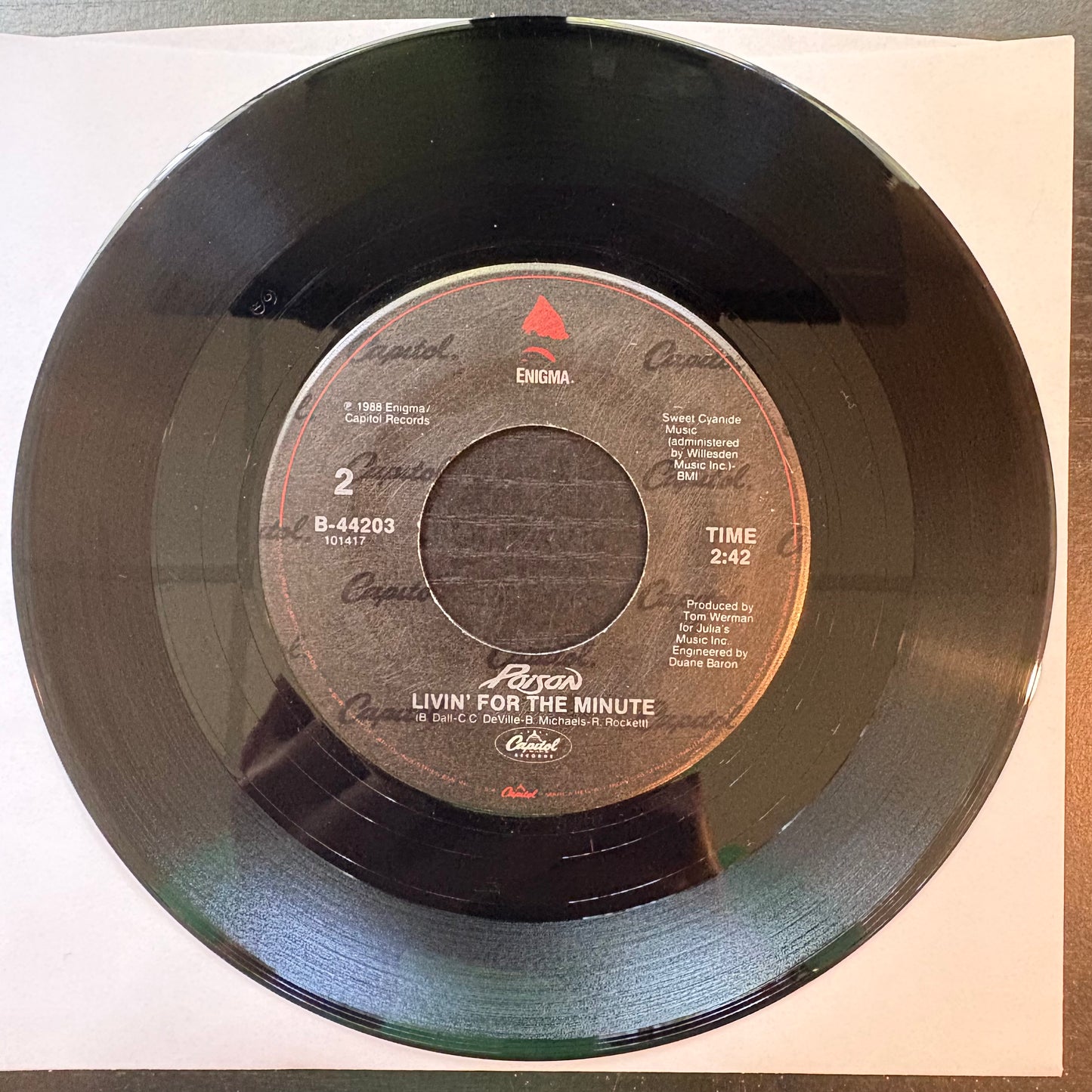 Poison, "Every Rose Has Its Thorn" (7") [VG Used]