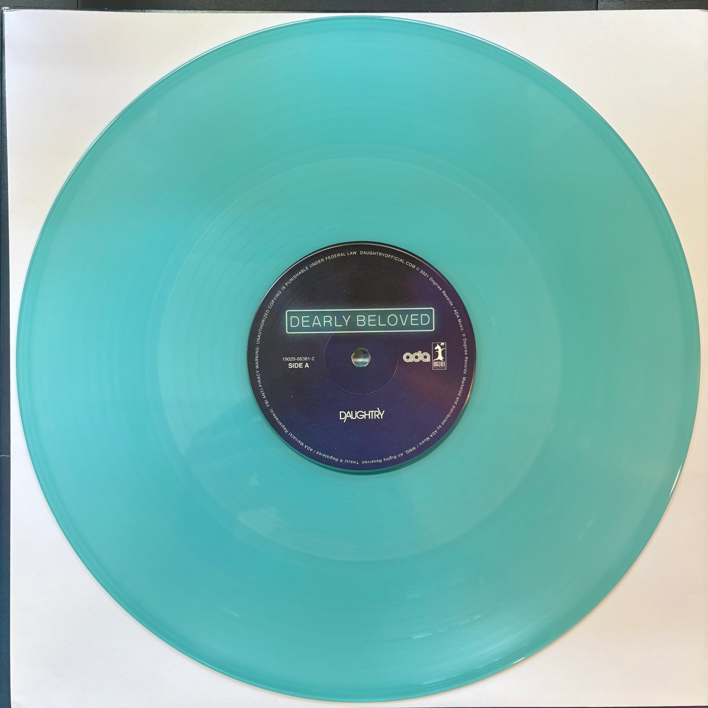 Daughtry, "Dearly Beloved" (2LP) (Translucent Teal Vinyl) [VG+ Used]