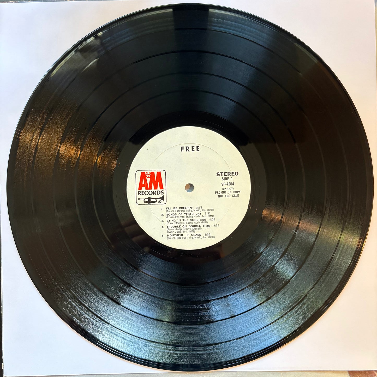 Free, "Free" (Promo) [G Used]