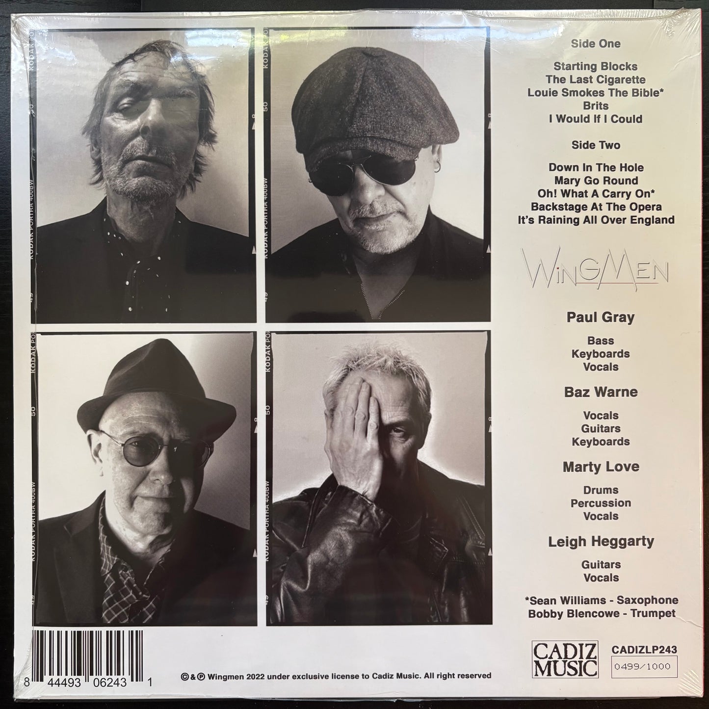 Wingmen, "Wingmen" (Sealed) (White Vinyl / Numbered) [LP]
