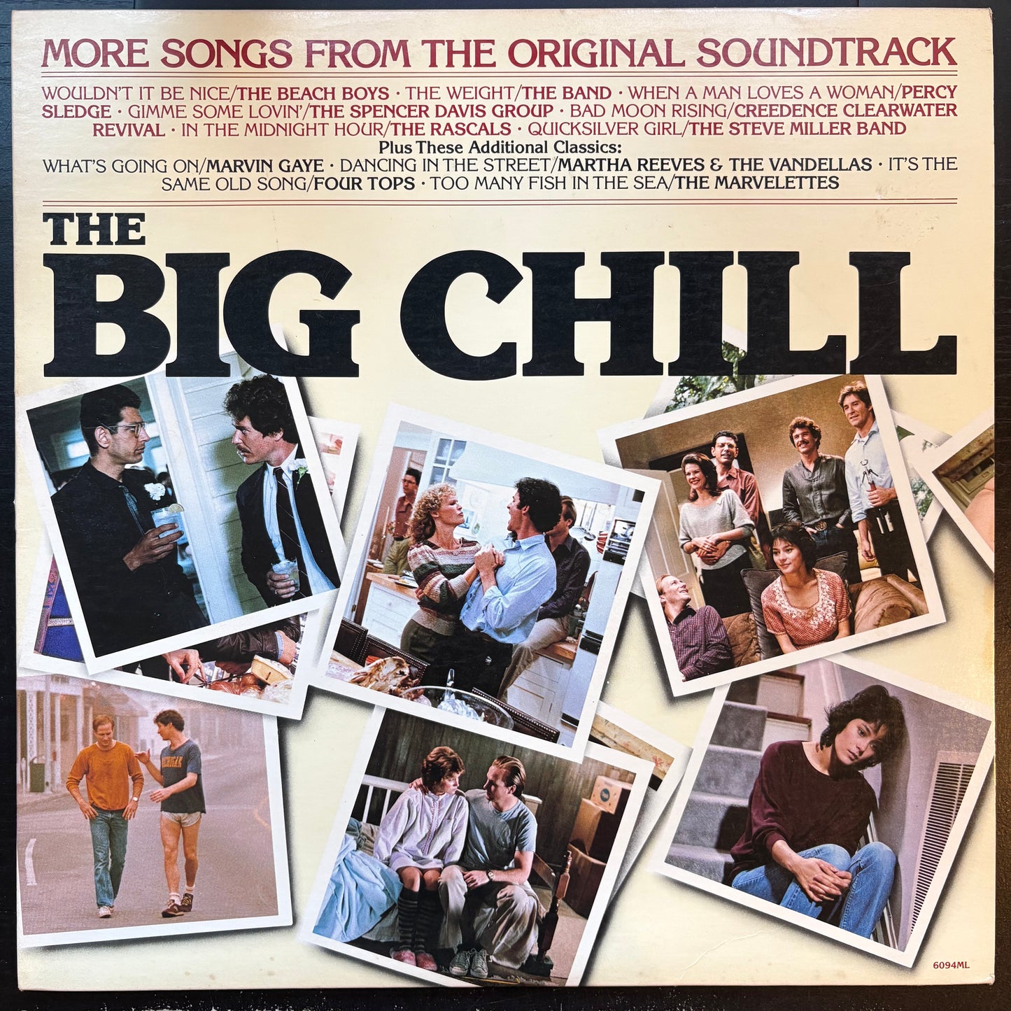Various Artists, "More Songs from the Original Soundtrack of The Big Chill" (LP) [VG+ Used]