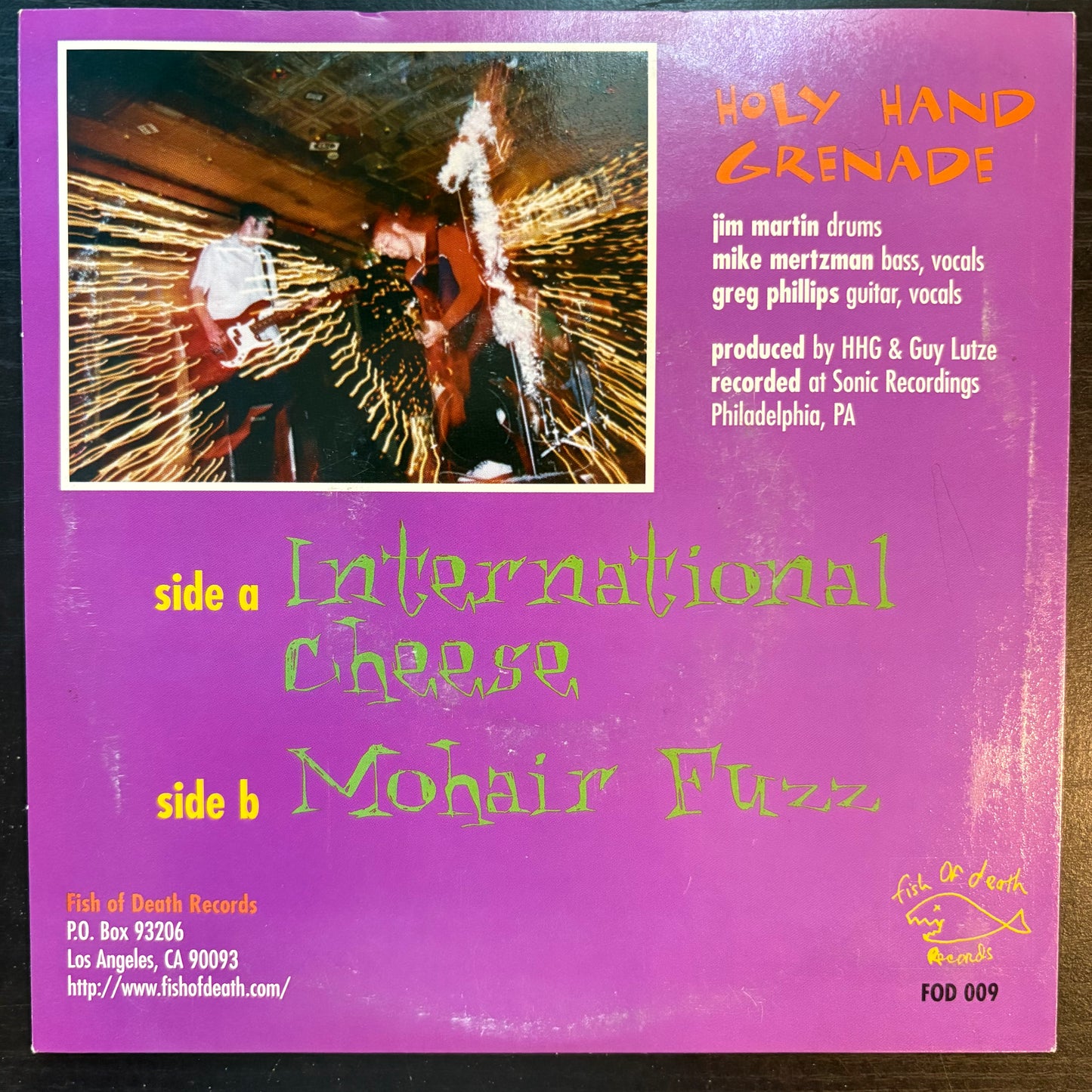 Holy Hand Grenade, "International Cheese" (7") [EX Used]
