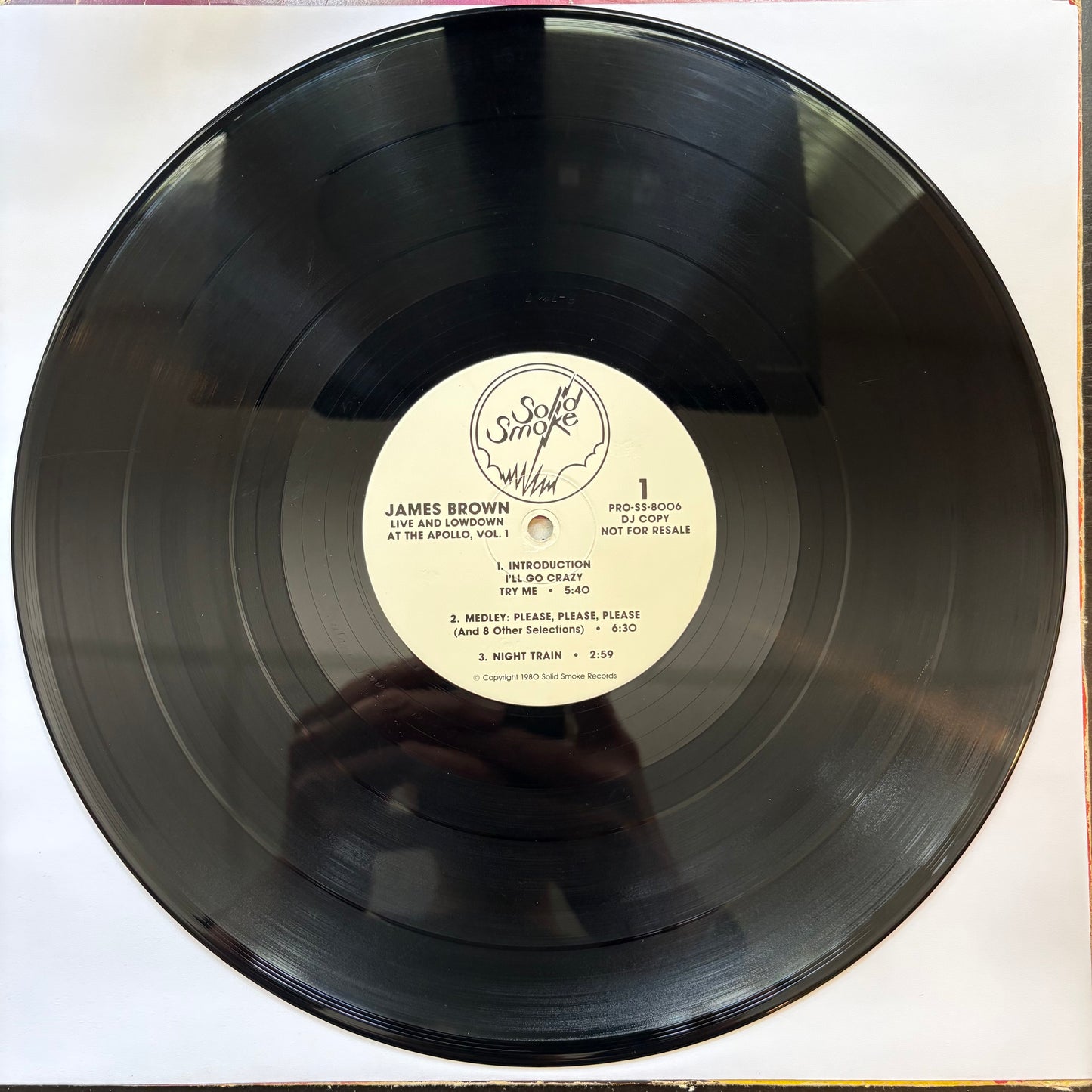 James Brown, "Live and Lowdown at The Apollo, Vol. 1" (Promo) [VG Used]