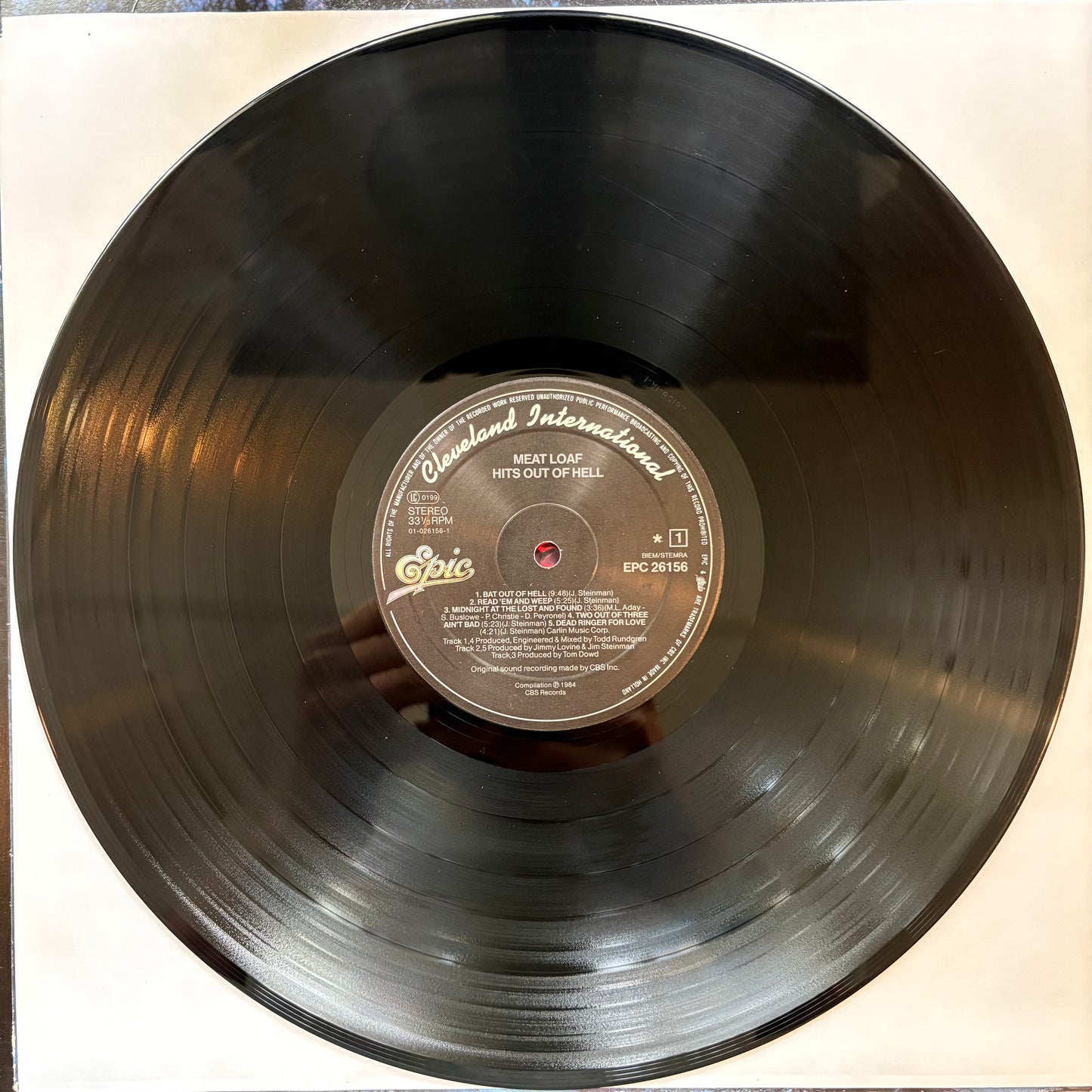 Meat Loaf, "Hits Out of Hell" (LP) [VG Used]