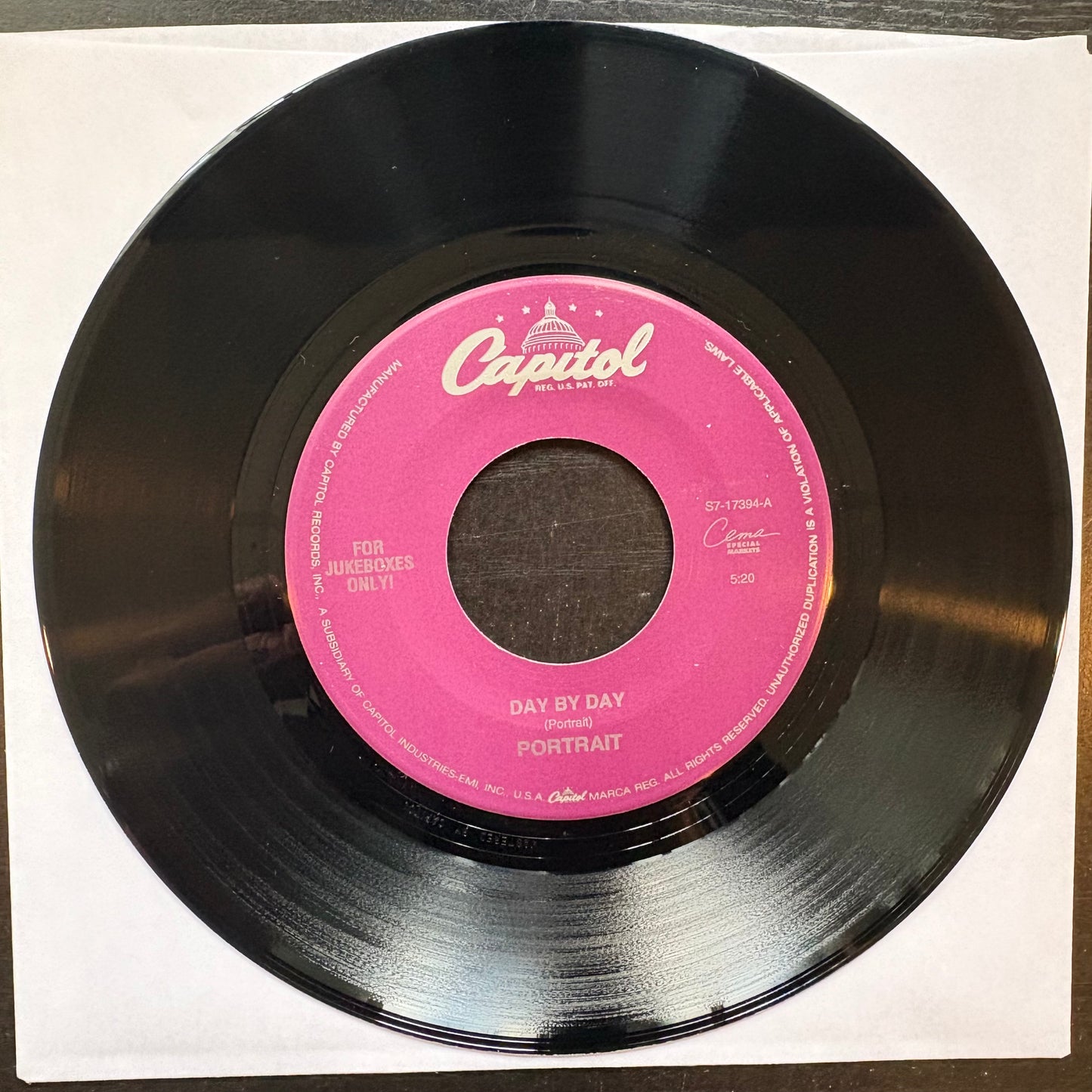 Portrait, "Day by Day" (7") [EX Used]
