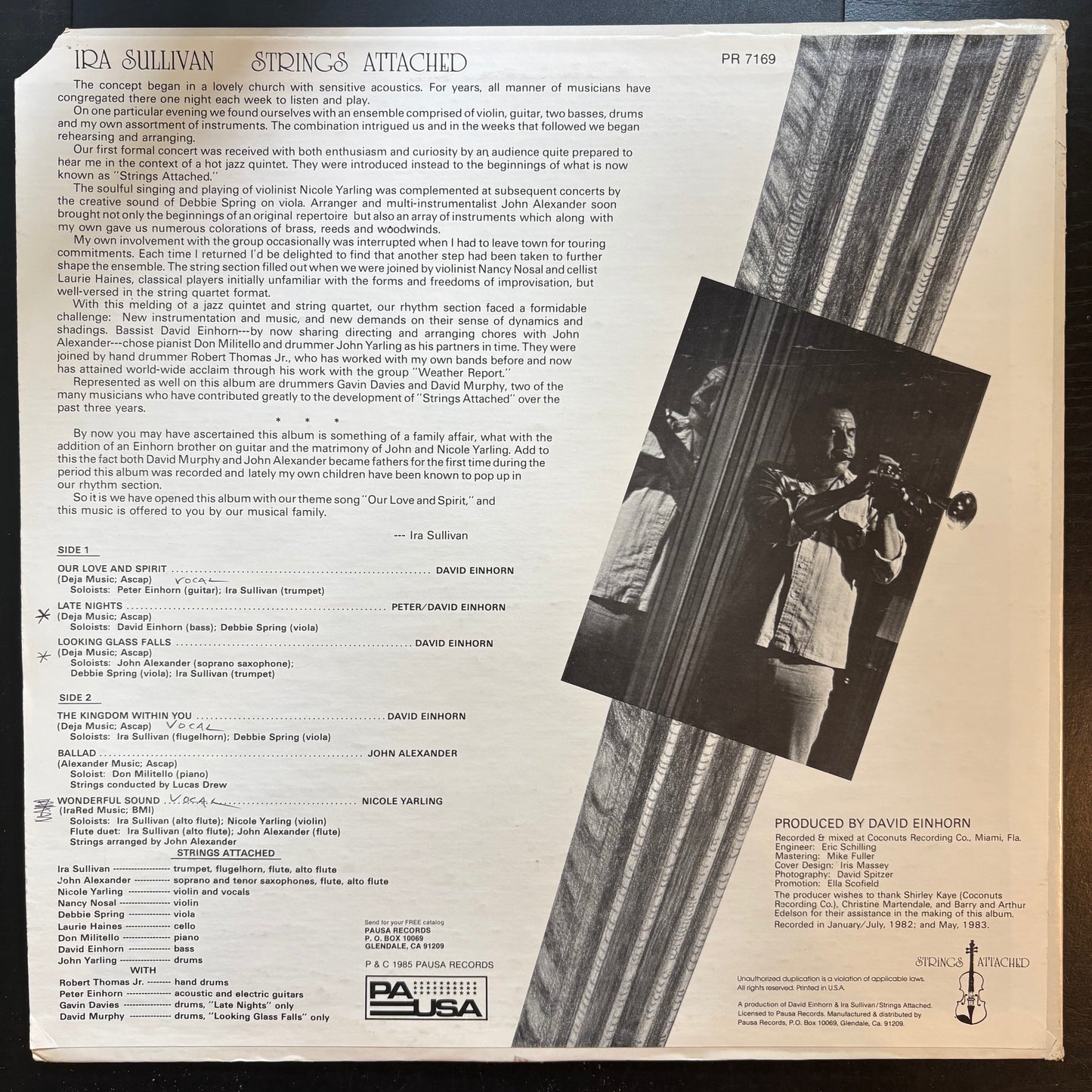 Ira Sullivan, "Strings Attached" [VG Used]
