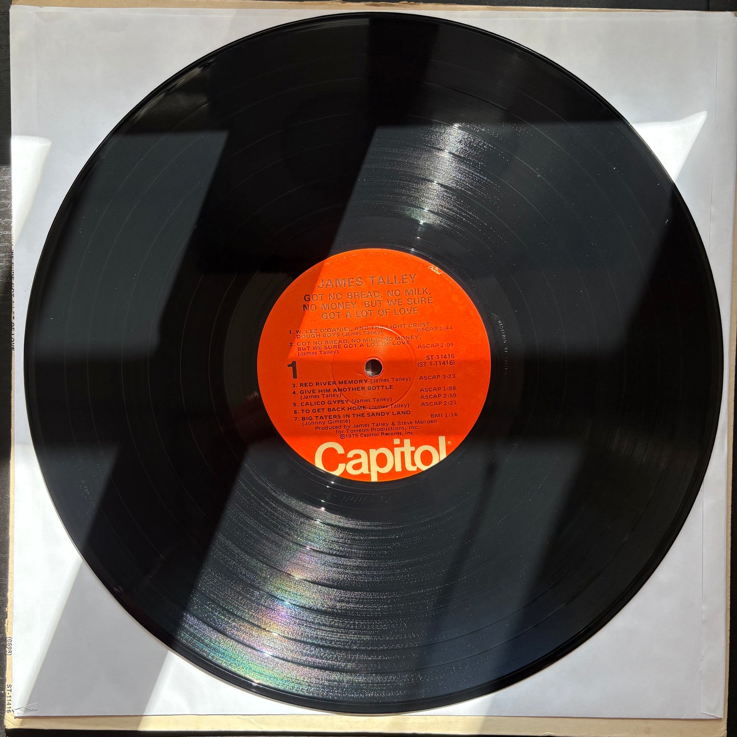 James Talley, "Got No Bread, No Milk, No Money, But We Sure Got a Lot of Love" [VG- Used]