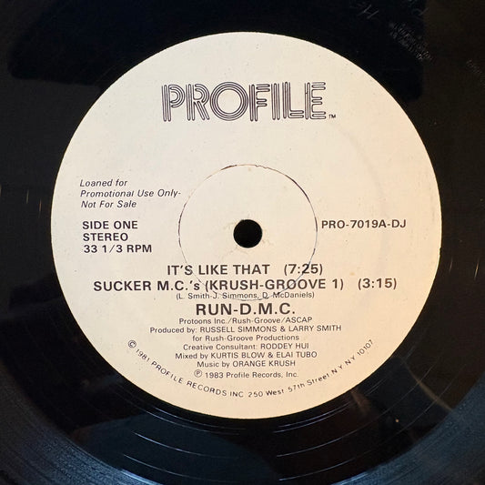 Run-D.M.C., "It's Like That" (12") (Promo) [VG- Used]