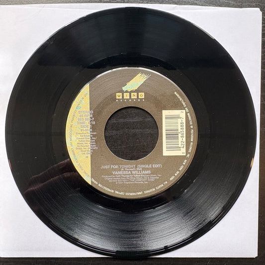 Vanessa Williams, "Just For Tonight" (7") [VG+ Used]