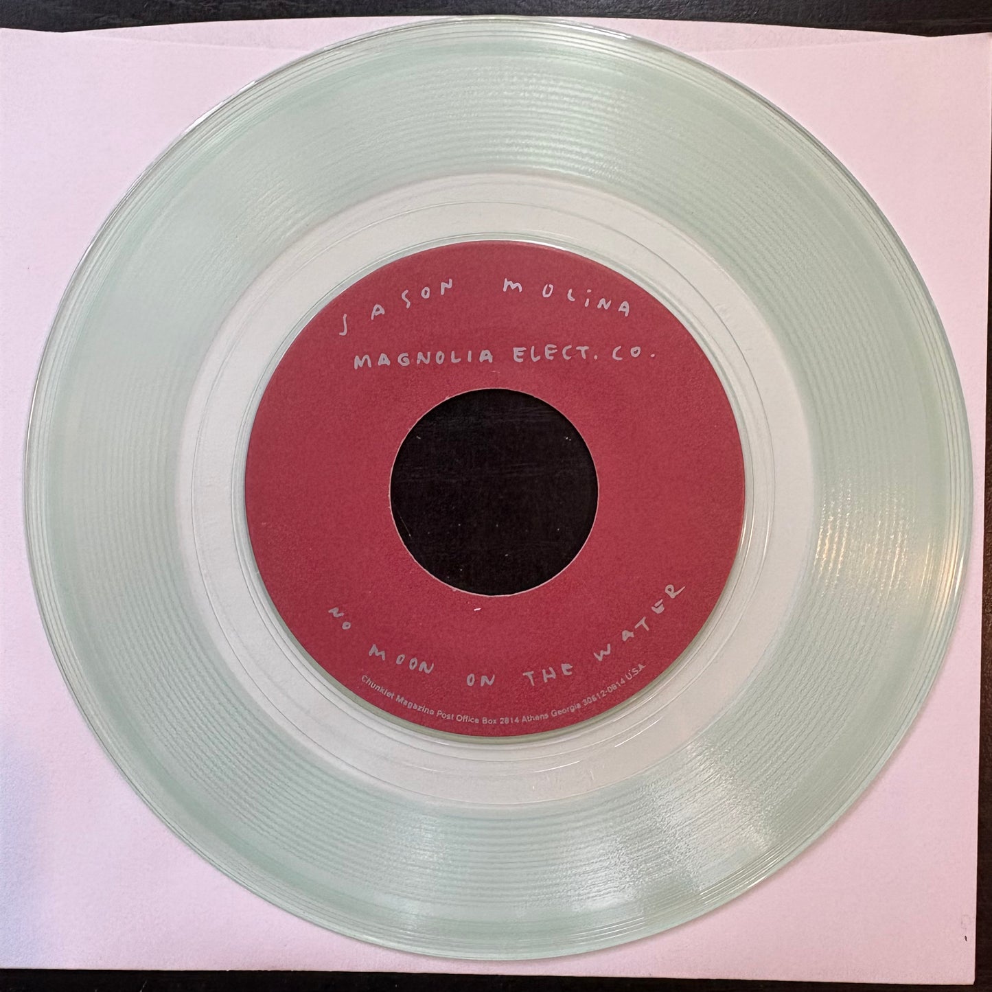 Jason Molina, "No Moon on the Water" (7") (Green Transparent Vinyl) [VG+ Used]