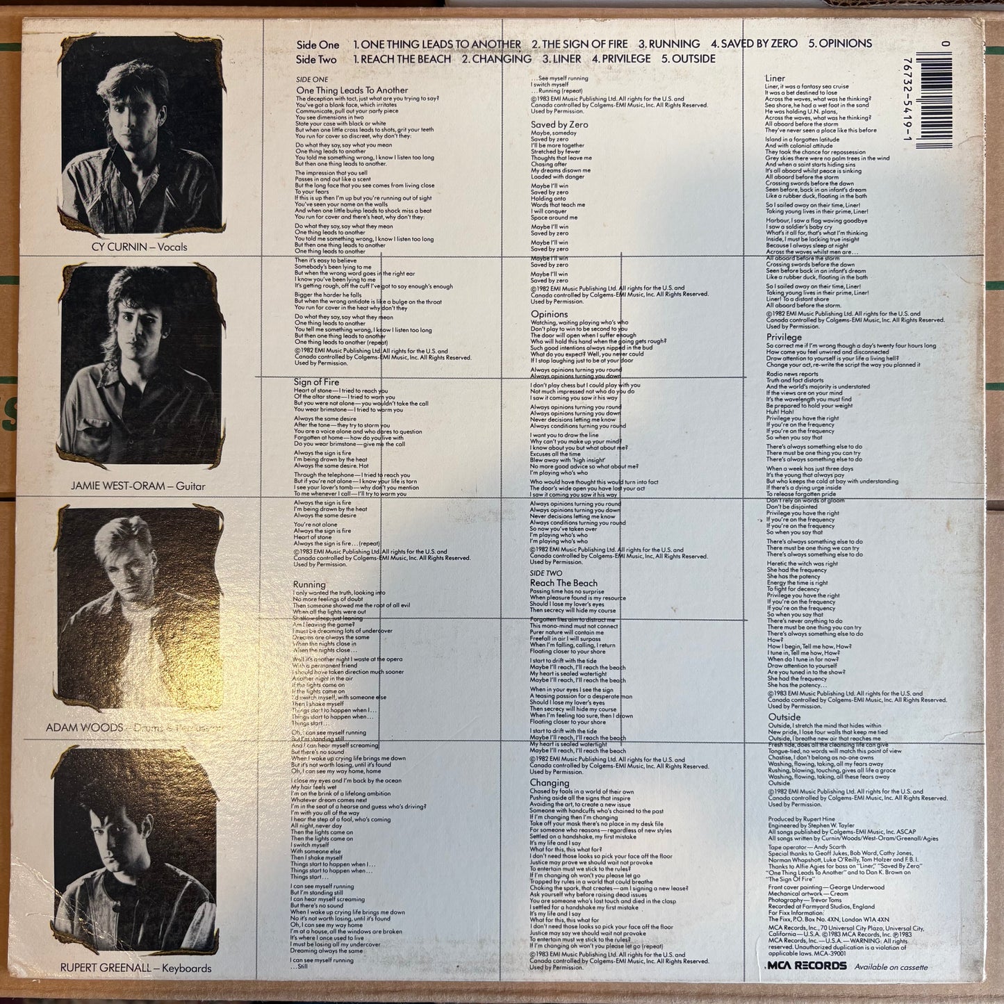 Fixx, "Reach the Beach" [VG Used]