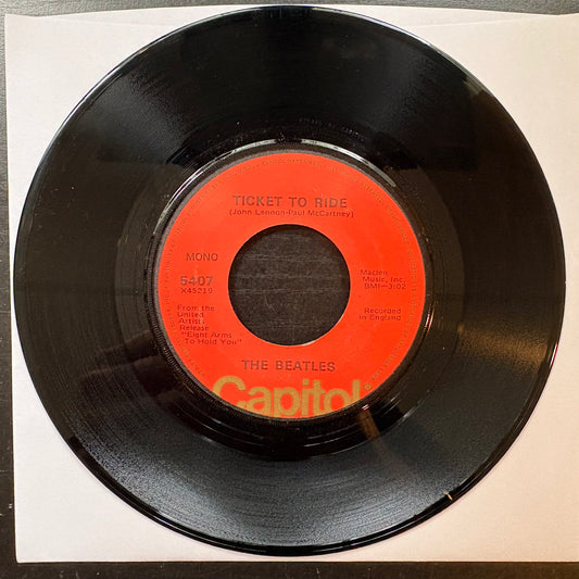 Beatles, "Ticket to Ride" (7") (Mono) [VG Used]