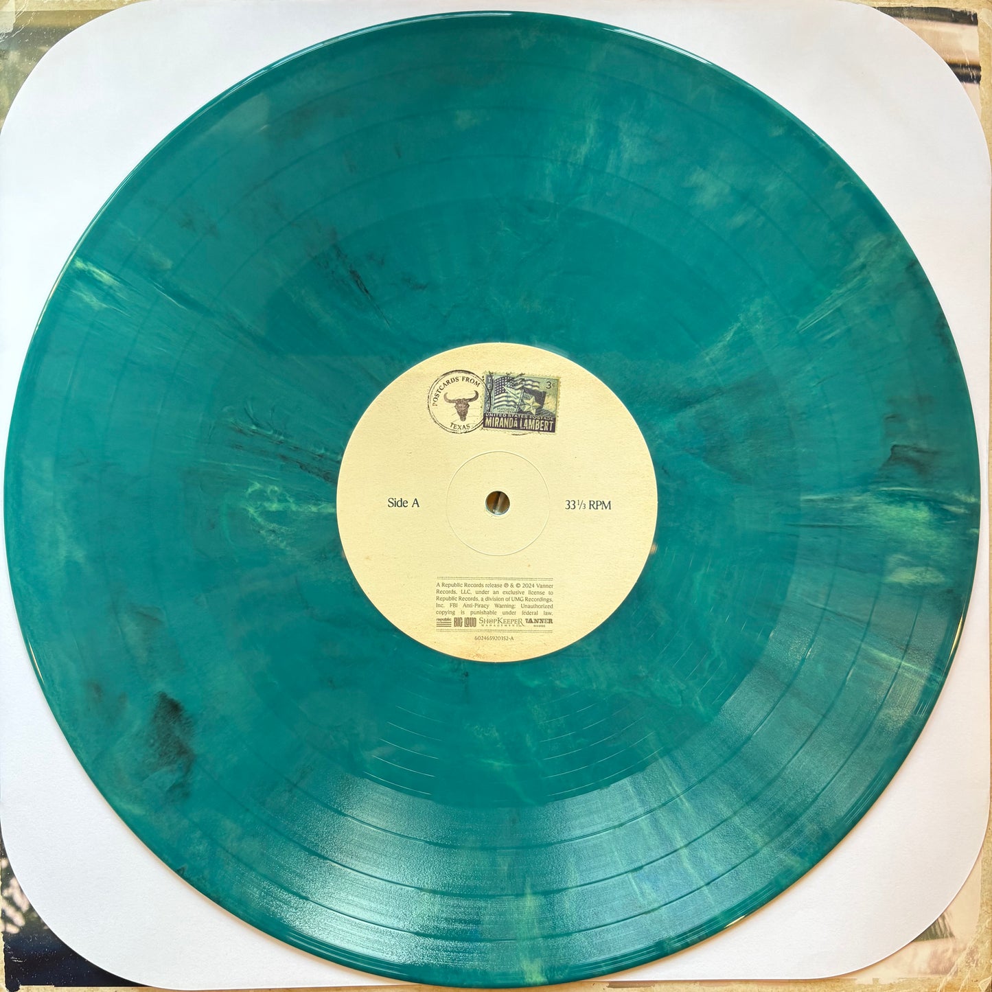 Miranda Lambert, "Postcards from Texas" (Sea Blue Mix) [VG Used]