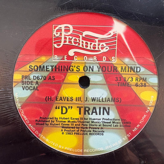 "D" Train, "Something's On Your Mind" (12") (Sealed_ [Used]