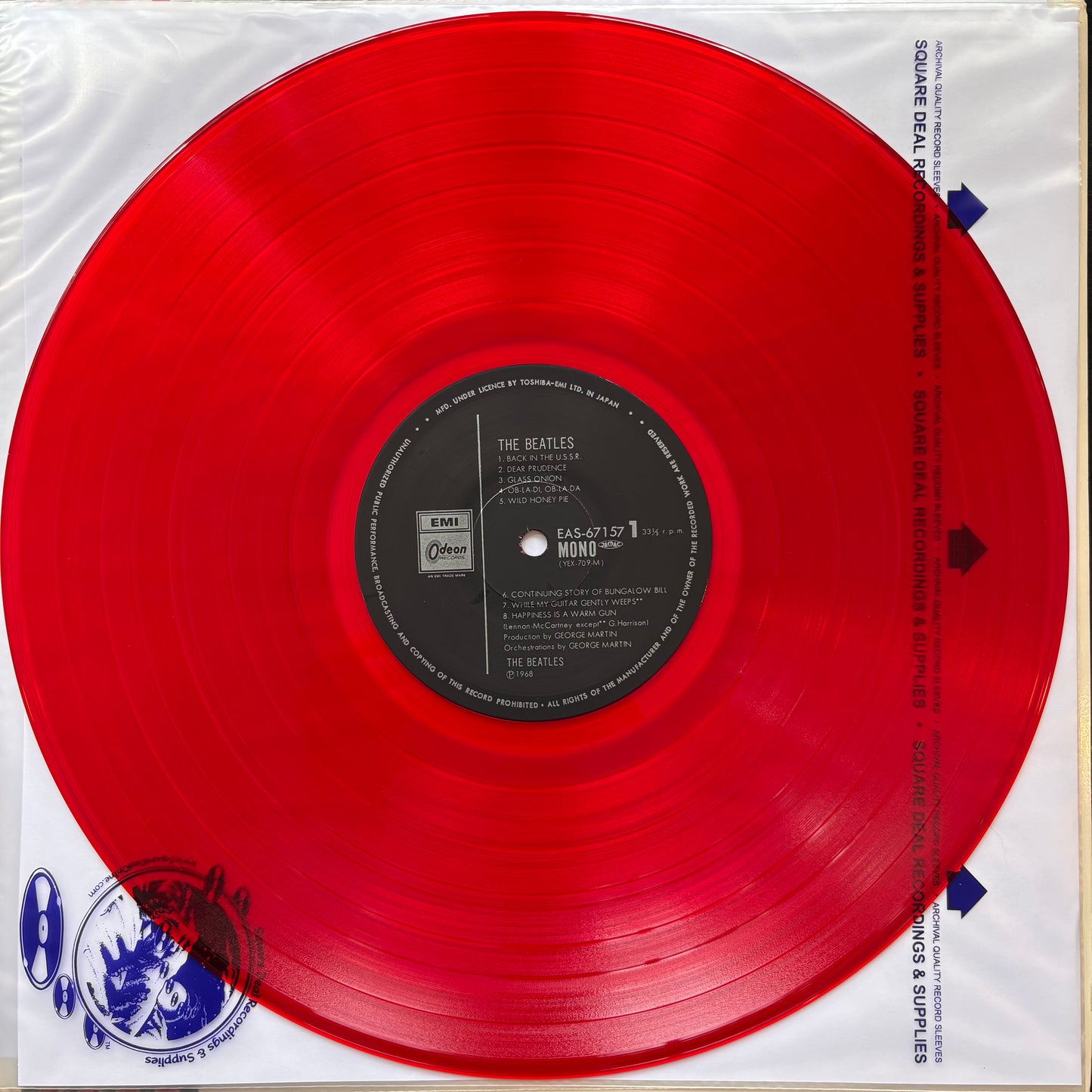 Beatles, "The Beatles" (Red Vinyl / Japanese Mono Press) [VG+ Used]