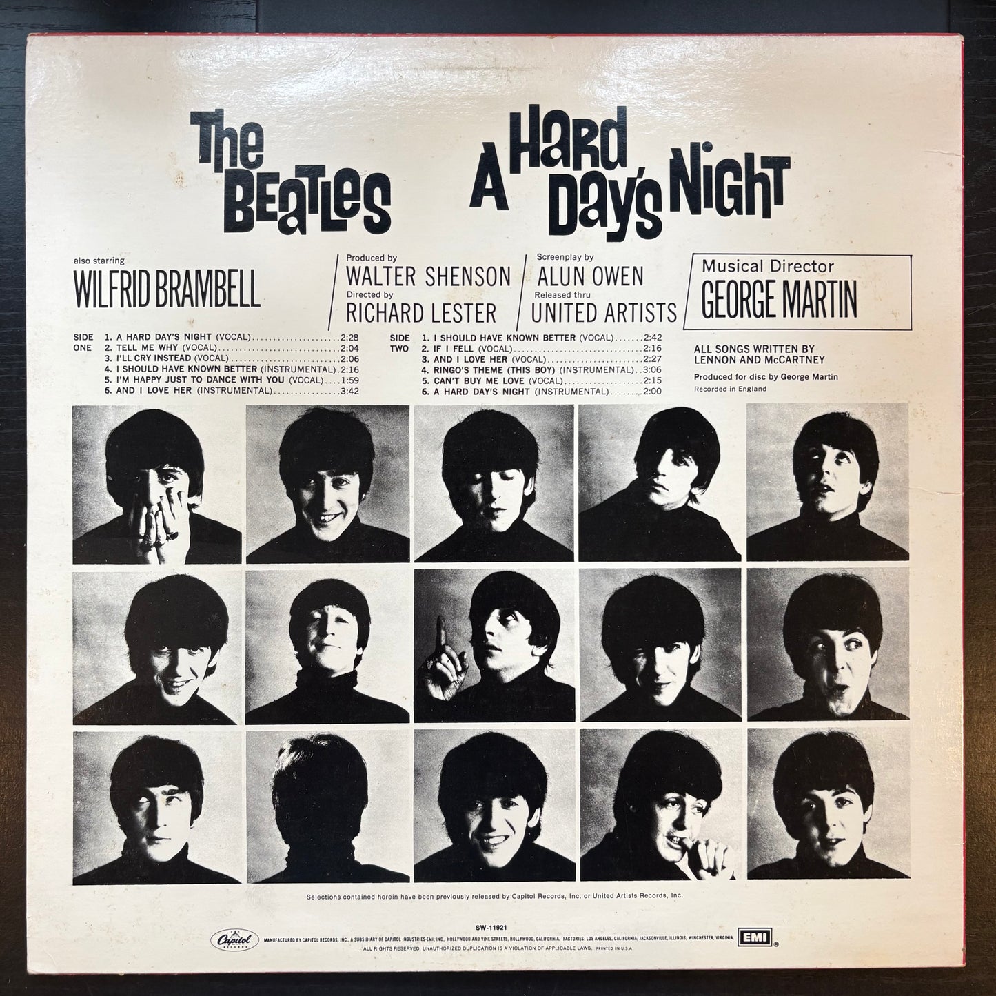 Beatles, "A Hard Day's Night Soundtrack" [VG Used]