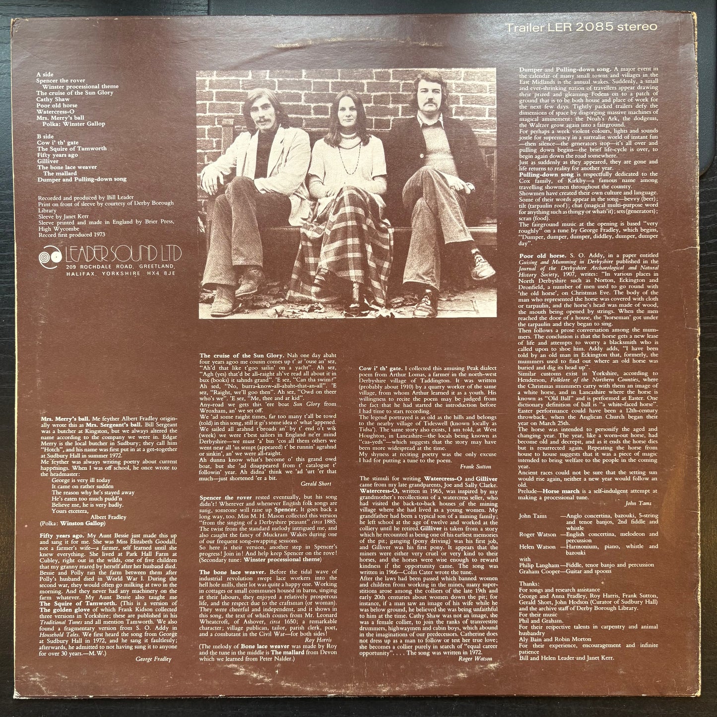 Muckram Wakes, "A Map of Derbyshire" [VG+ Used]