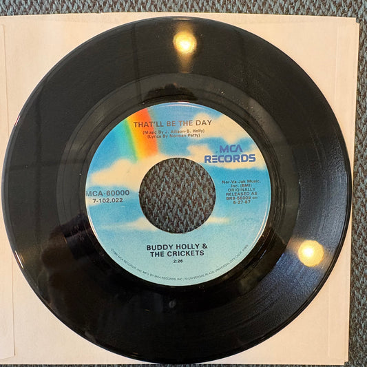 Buddy Holly & The Crickets, "That'll Be the Day" (7") [VG+ Used]