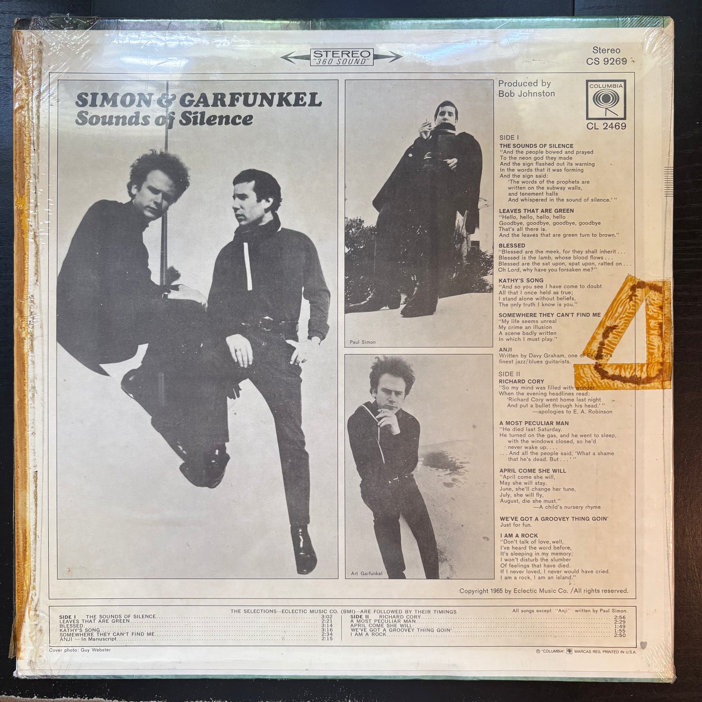 Simon & Garfunkel, "Sounds of Silence" (LP) [VG- Used]