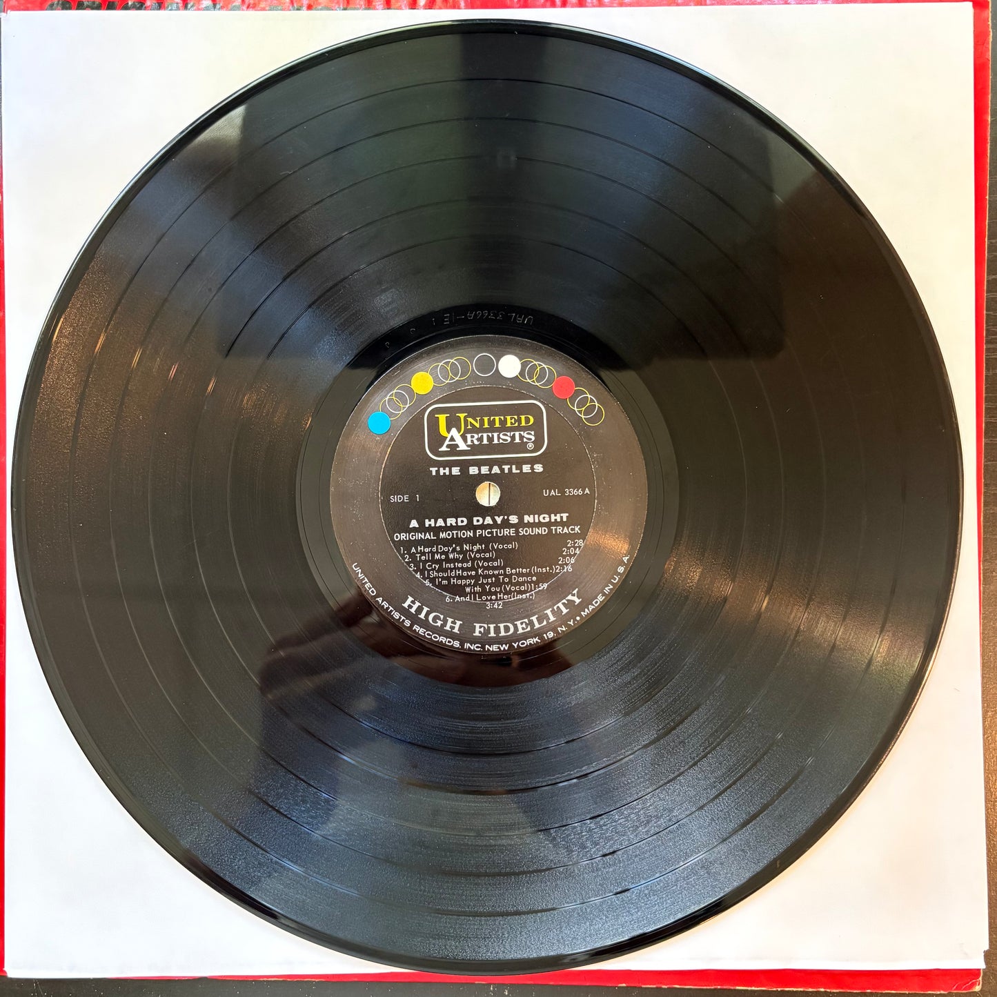 Beatles, "A Hard Day's Night (Soundtrack)" (LP) (Mono) [VG- Used]