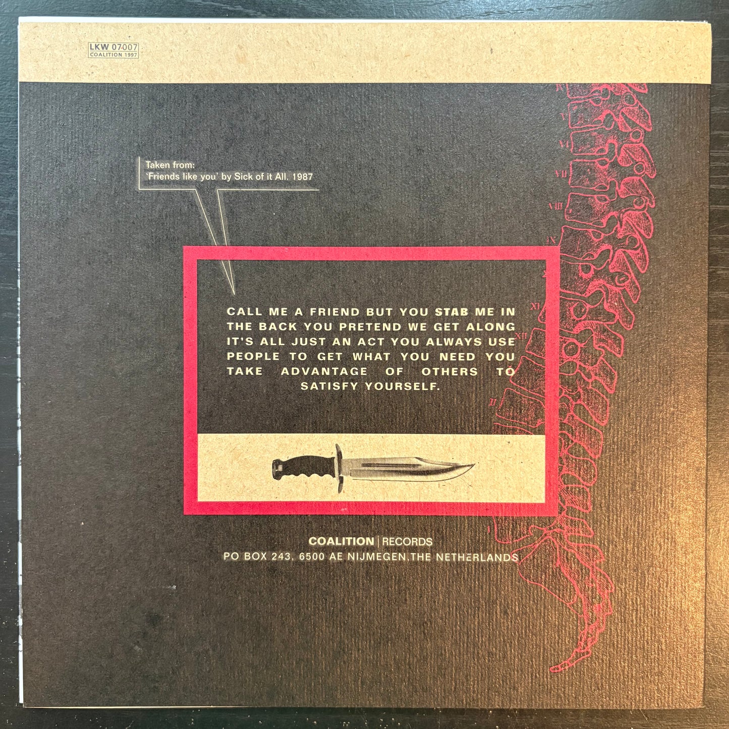 Spazz / Opstand, "Split EP" (7") [VG+ Used]