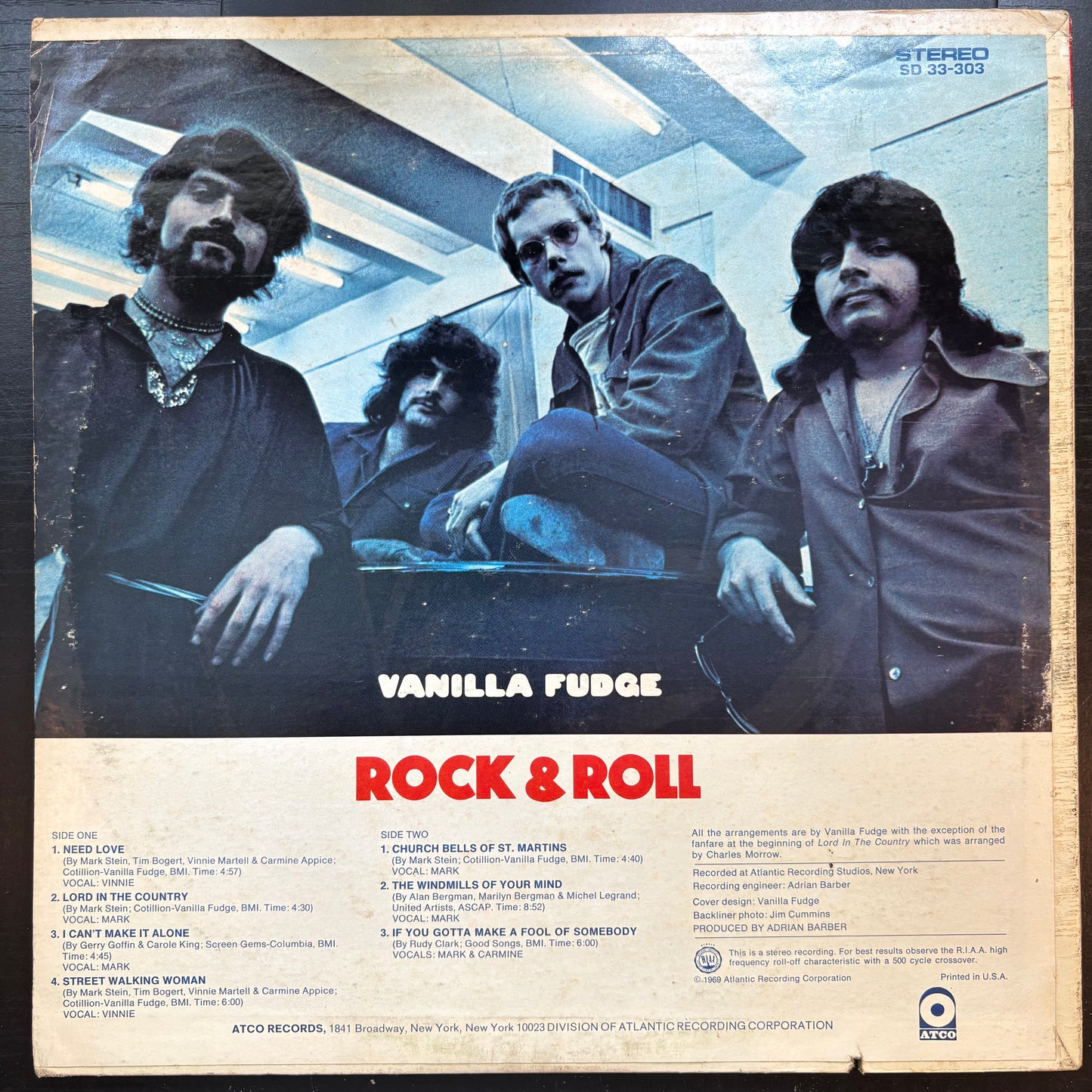 Vanilla Fudge, "Rock & Roll" (LP) [VG Used]