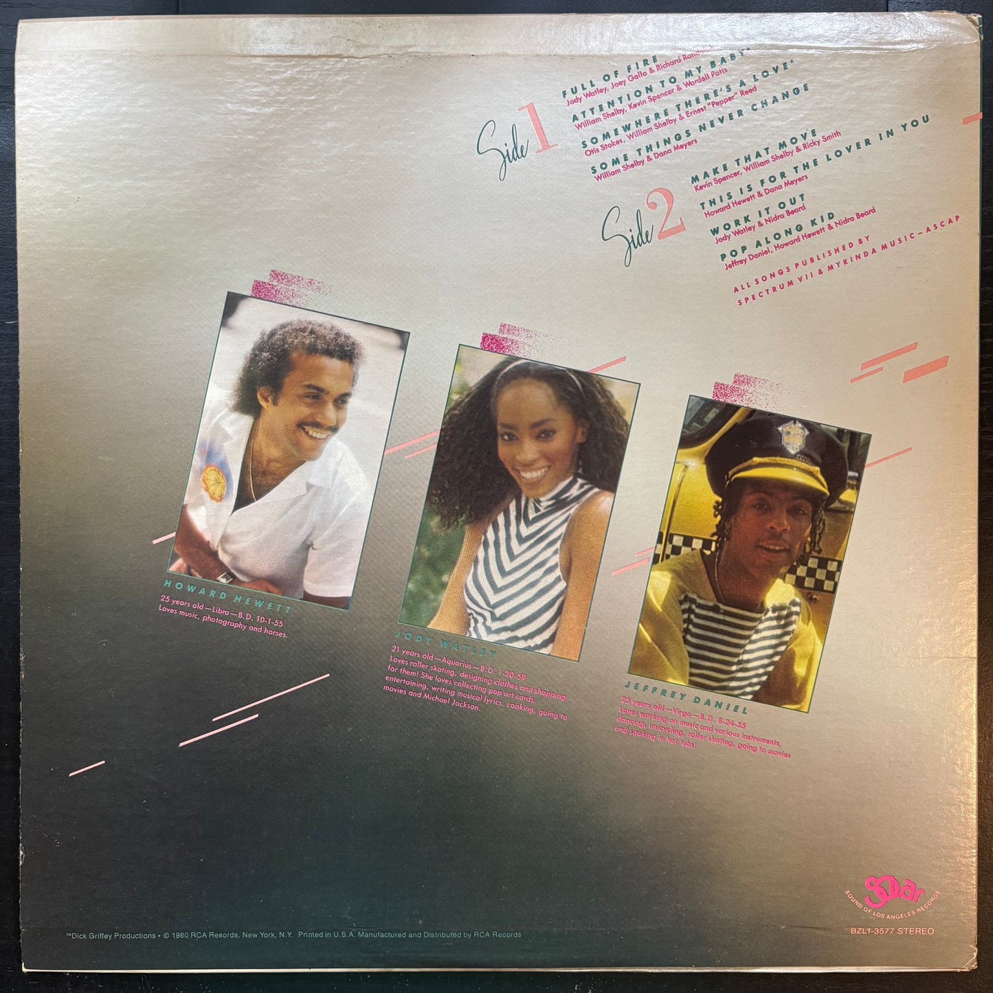 Shalamar, "Three for Love" (LP) [VG Used]