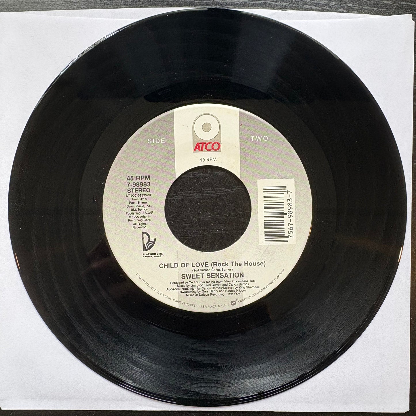 Sweet Sensation, "Love Child" (7") [VG+ Used]