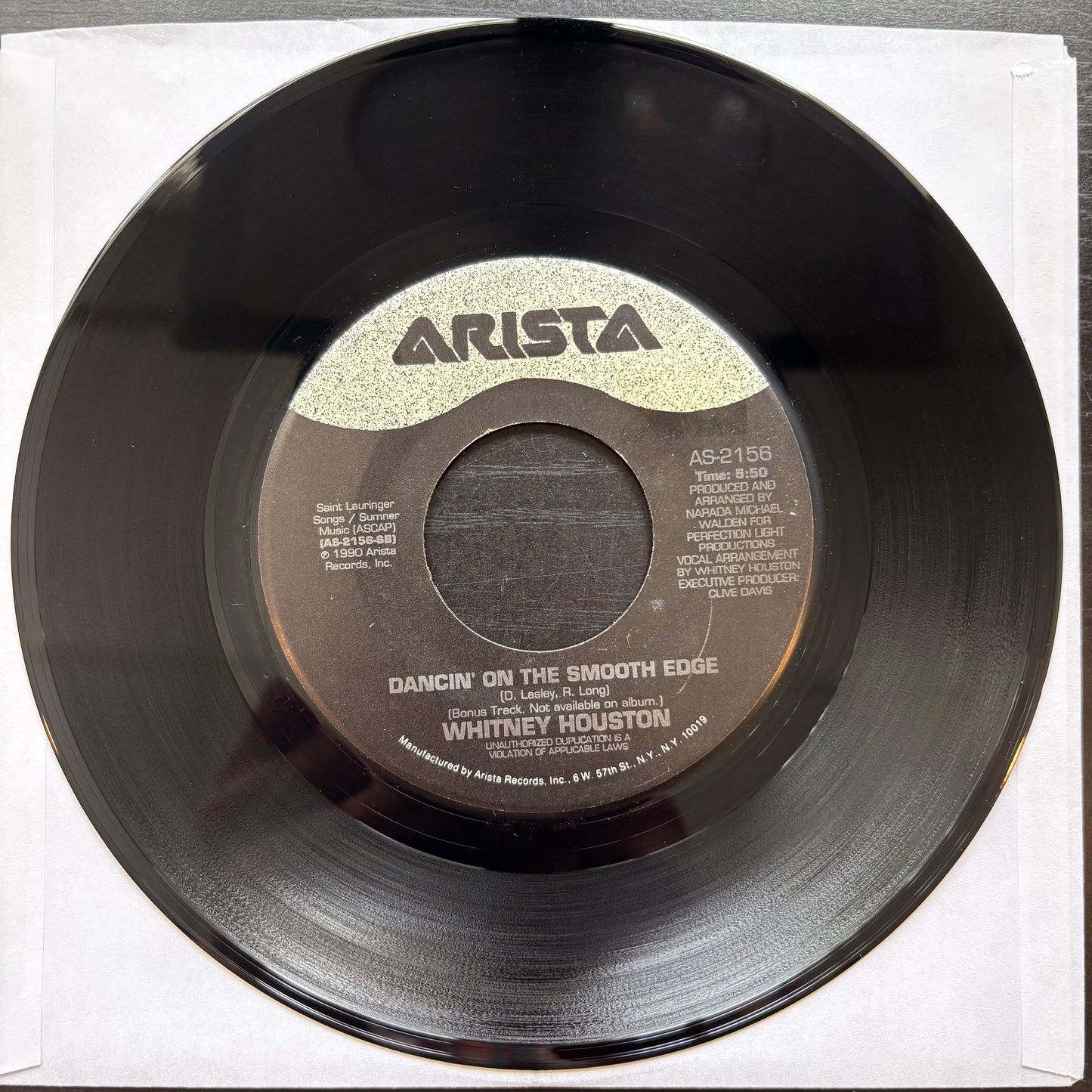 Whitney Houston, "All the Man That I Need" (7") [VG+ Used]
