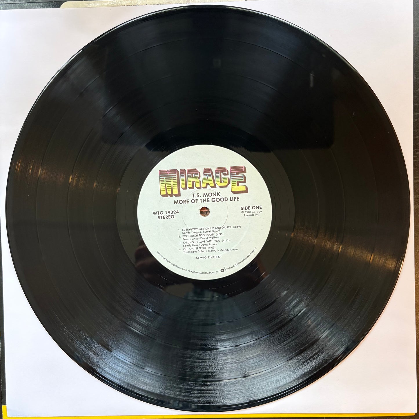 T.S. Monk, "More of the Good Life" (LP) (Promo) [VG+ Used]