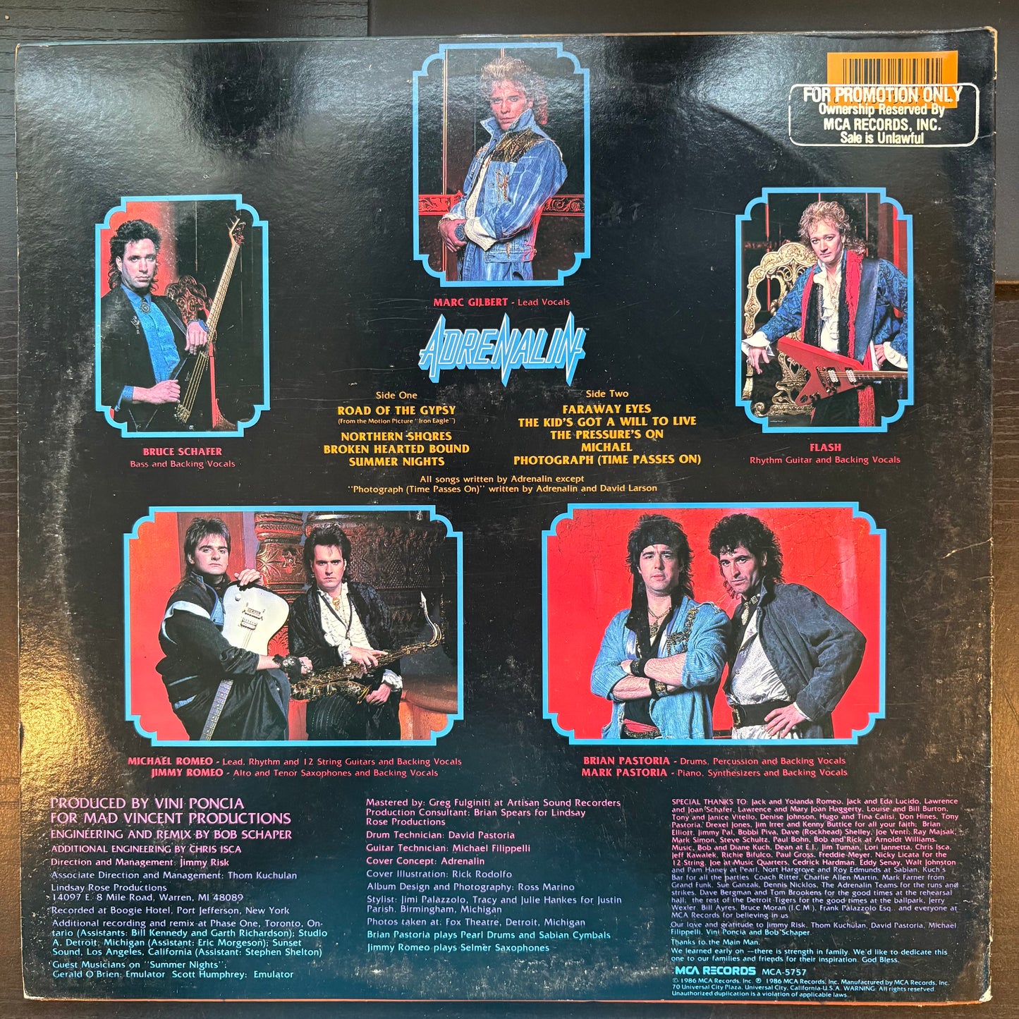 Adrenalin, "Road of the Gypsy" [VG+ Used]