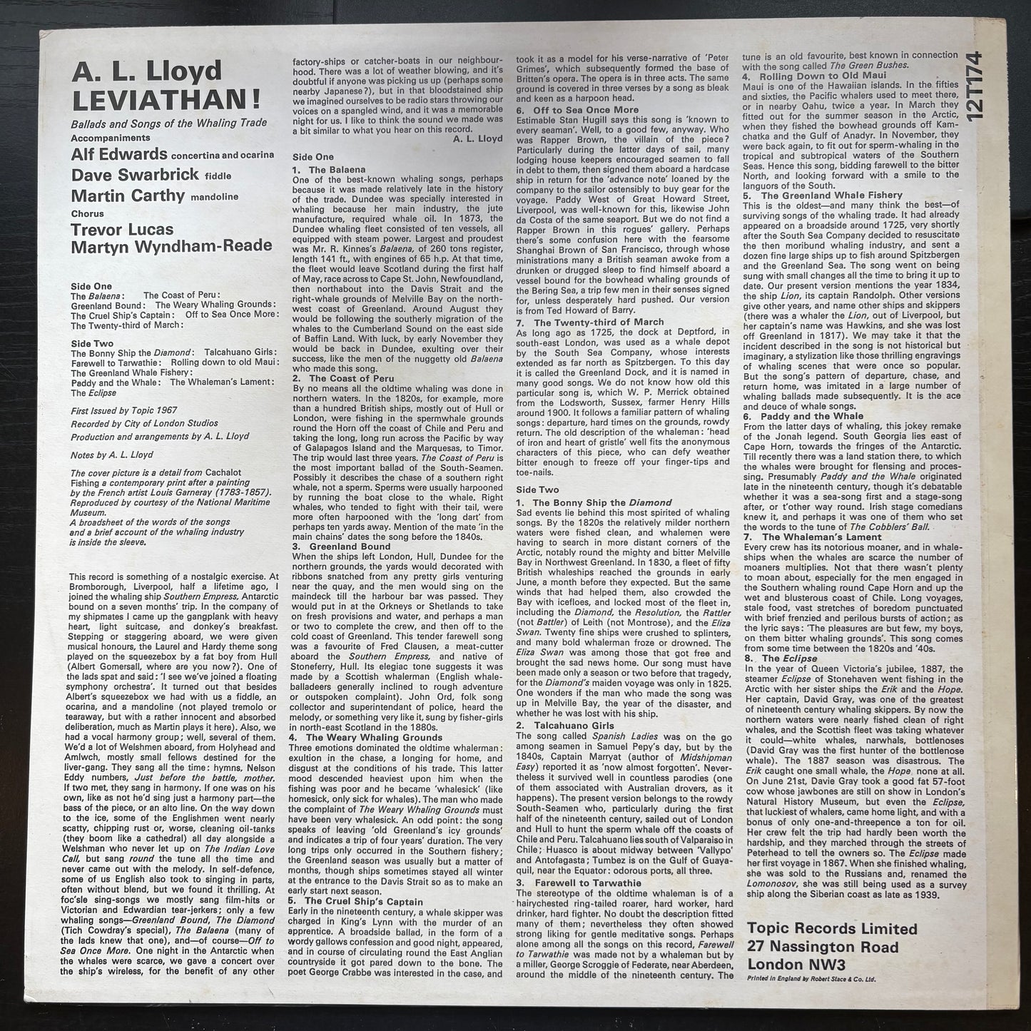 A.L. Lloyd, "Leviathan!" [VG+ Used]