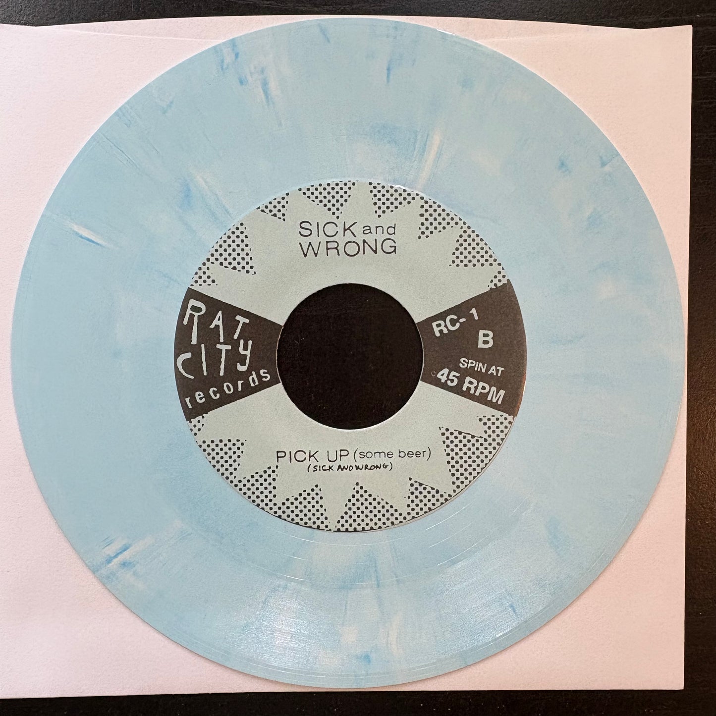 Sick & Wrong, "Slap Yer Meat" (Blue Marble 7") [VG+ Used]