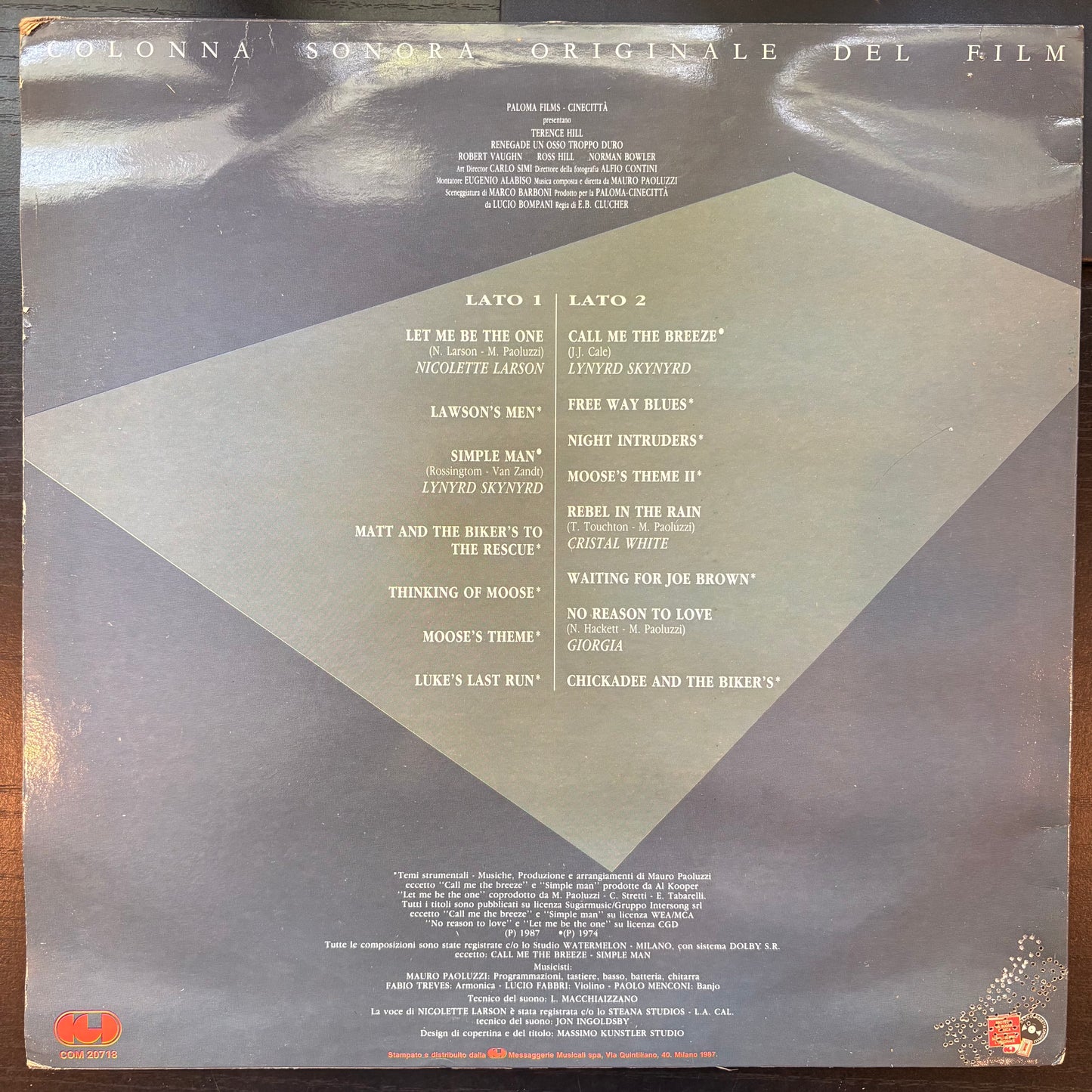 Mauro Paoluzzi, "Renegade: Un Osso Troppo Duro Soundtrack" [VG Used]