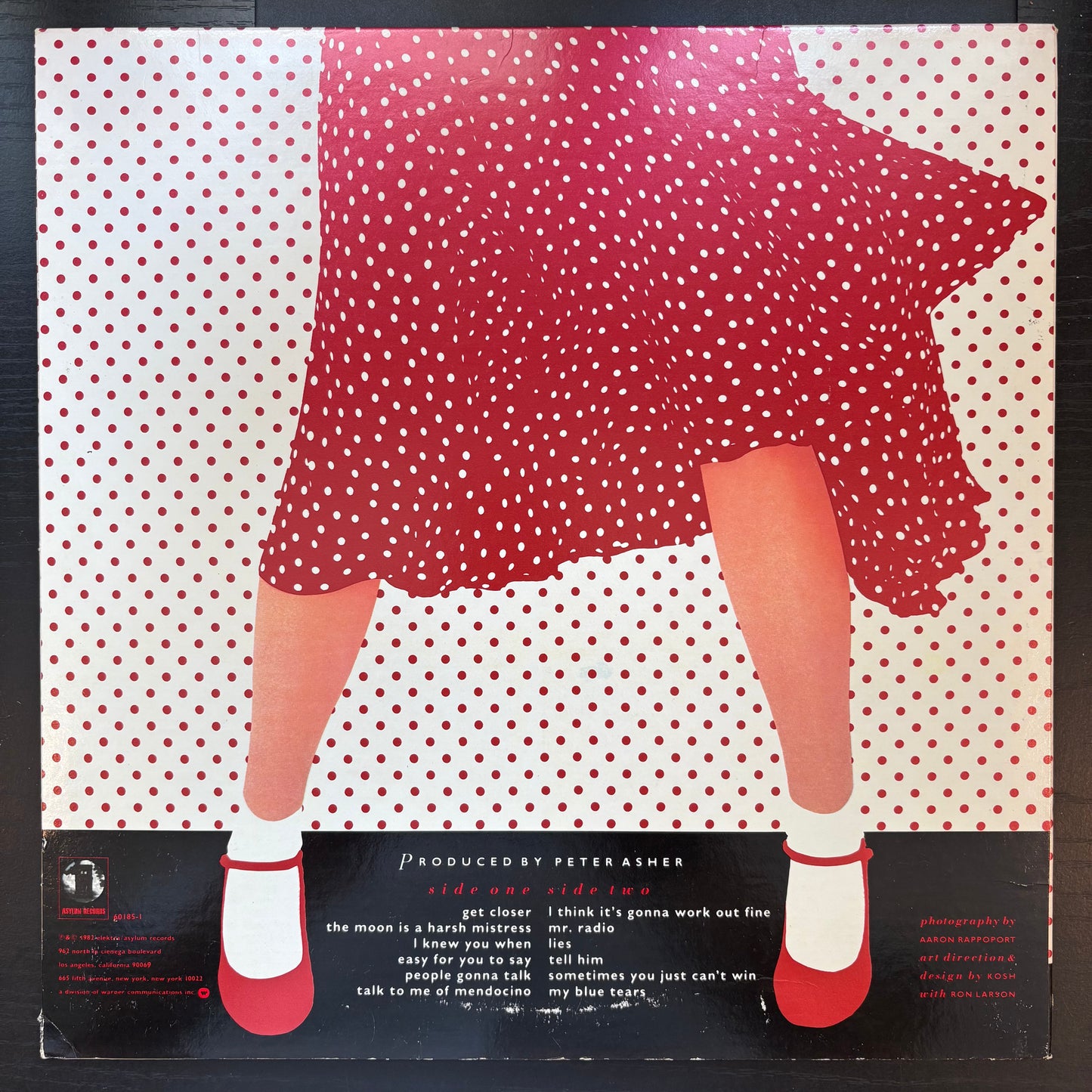 Linda Ronstadt, "Get Closer" [VG+ Used]