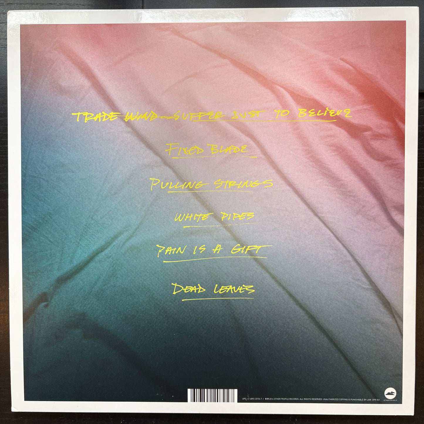 Trade Wind, "Suffer Just to Believe" [EP] (Pink Vinyl) [VG Used]