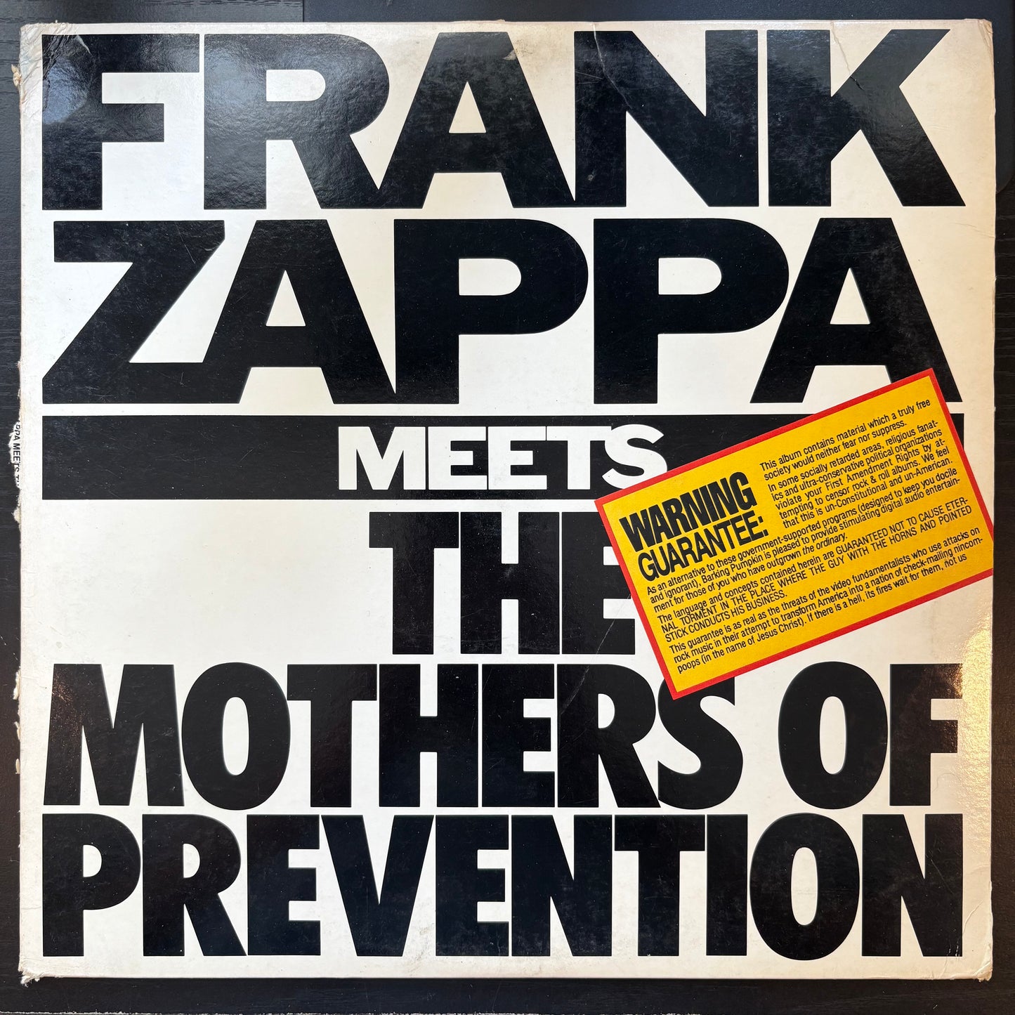 Frank Zappa, "Frank Zappa Meets The Mothers of Prevention" [VG- Used]